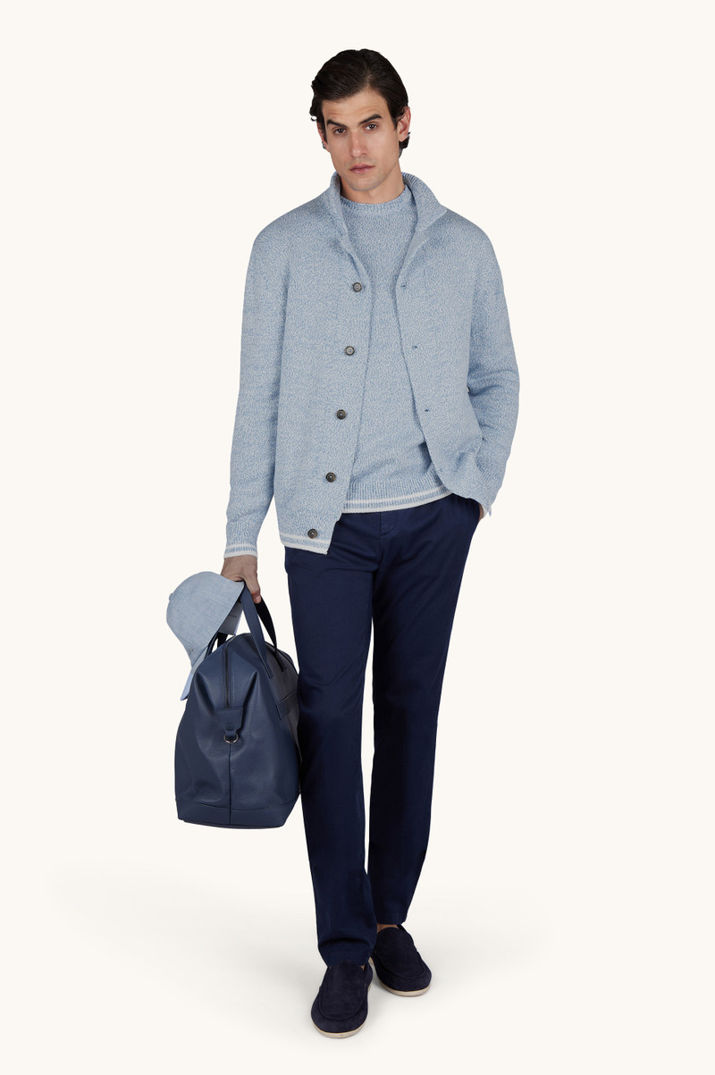 Paul & Shark CREW‑NECK SWEATER IN PIUMA COTTON outlook