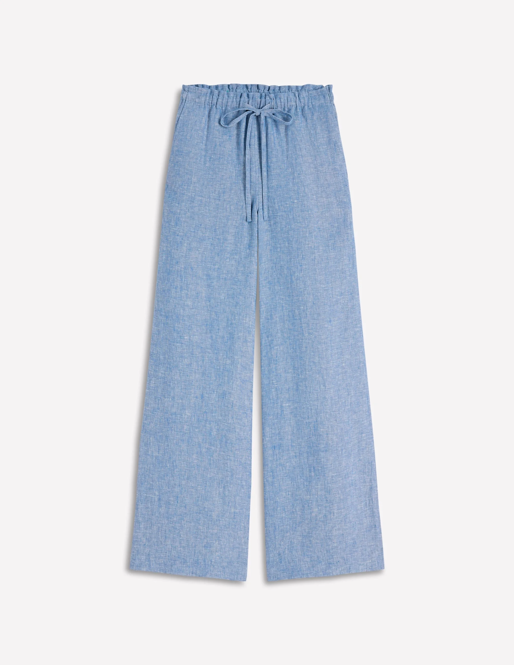 Islington Linen Pants-Blue Chambray - 1