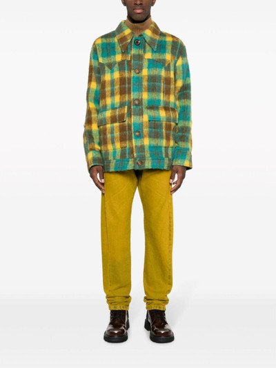 Andersson Bell plaid-check shirt jacket outlook