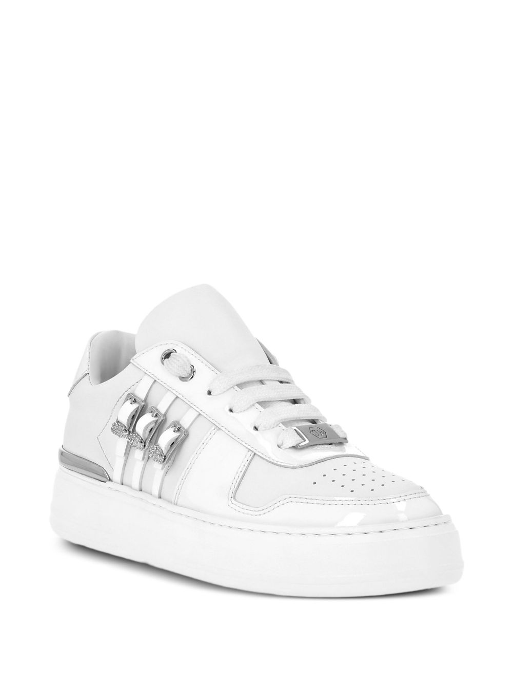 crystal-buckled sneakers - 2