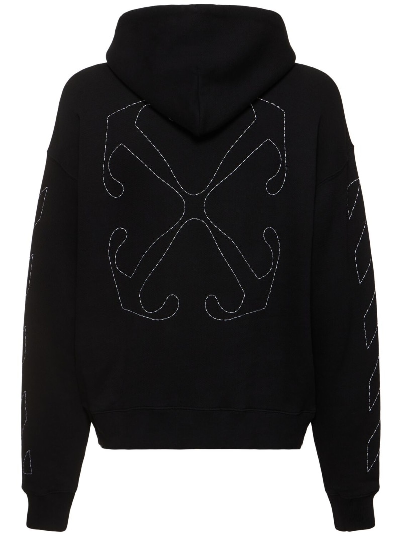 Stitch arrow skate cotton hoodie - 3