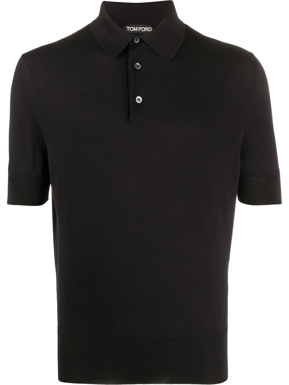 short-sleeve cotton polo shirt - 1