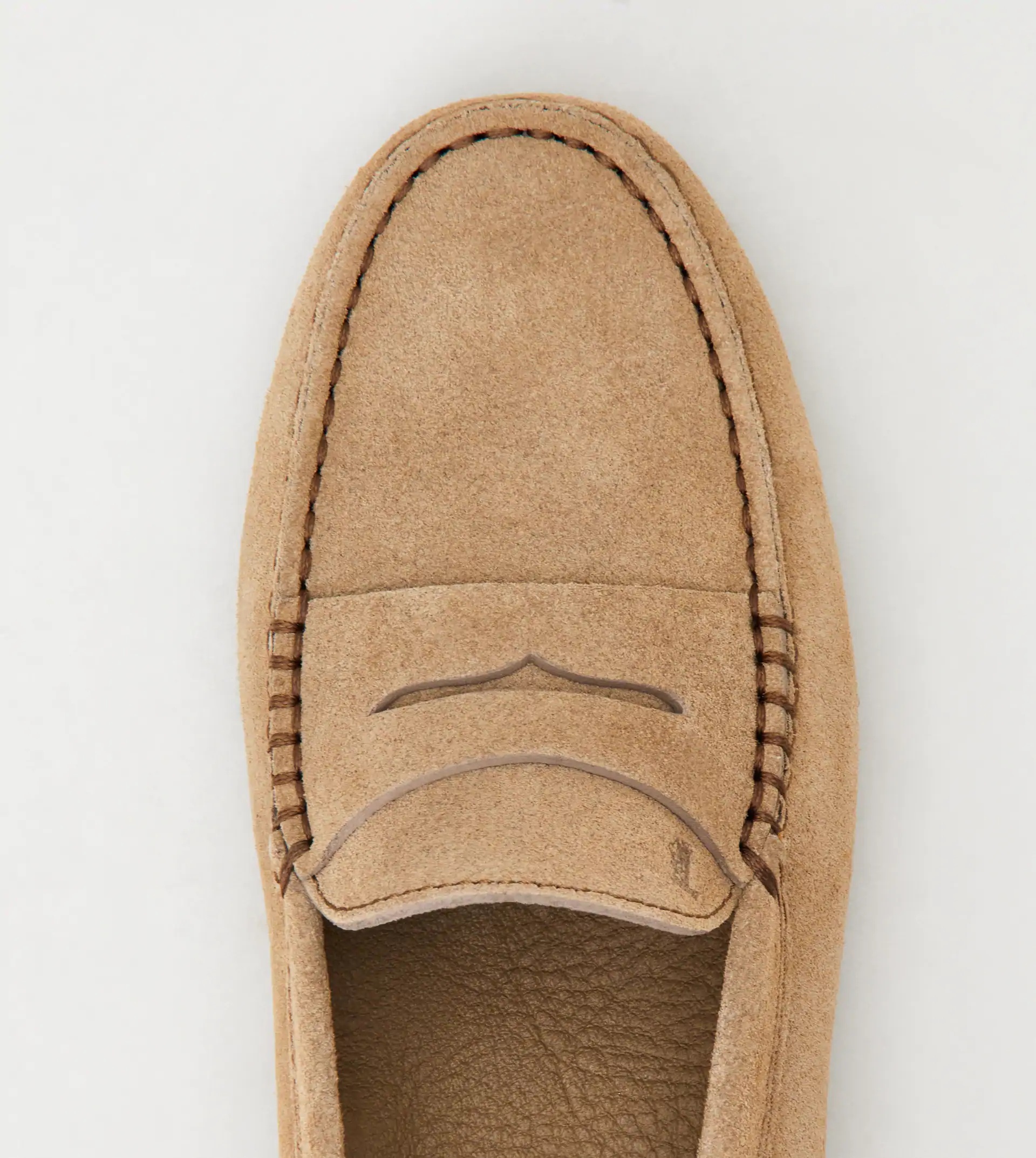 GOMMINO DRIVING SHOES IN SUEDE - BEIGE - 5