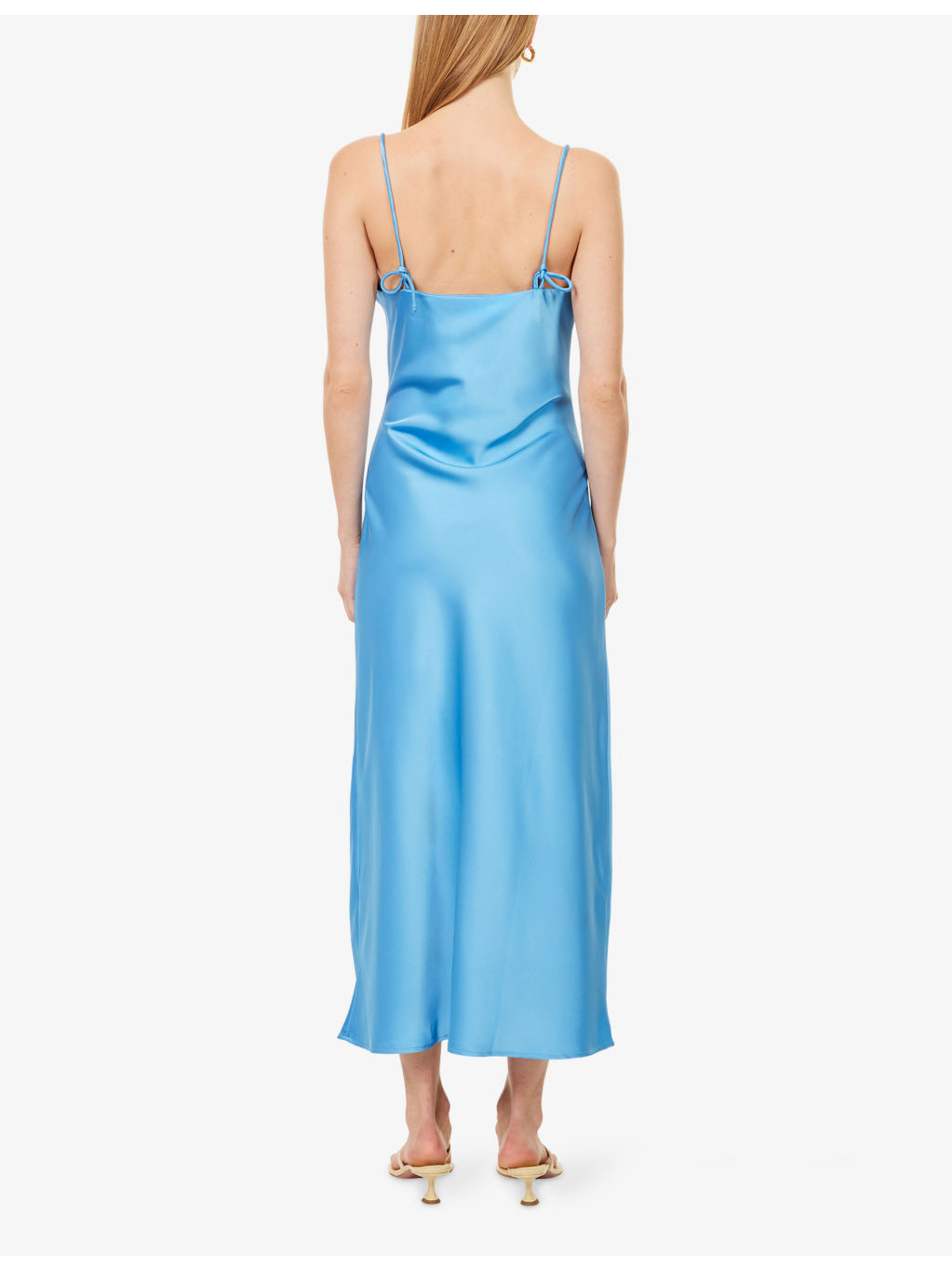 Eila Shoulder-Straps Woven Midi Dress - 4