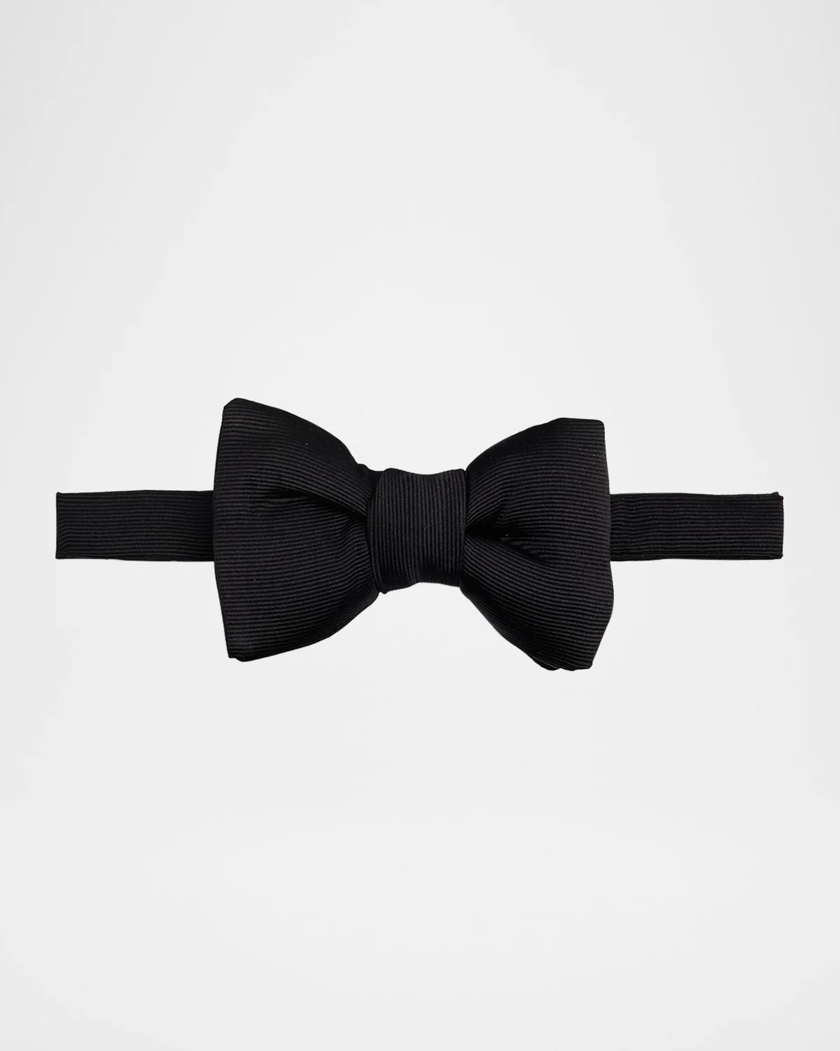 Men's Rib Textured Silk Bow Tie - 1