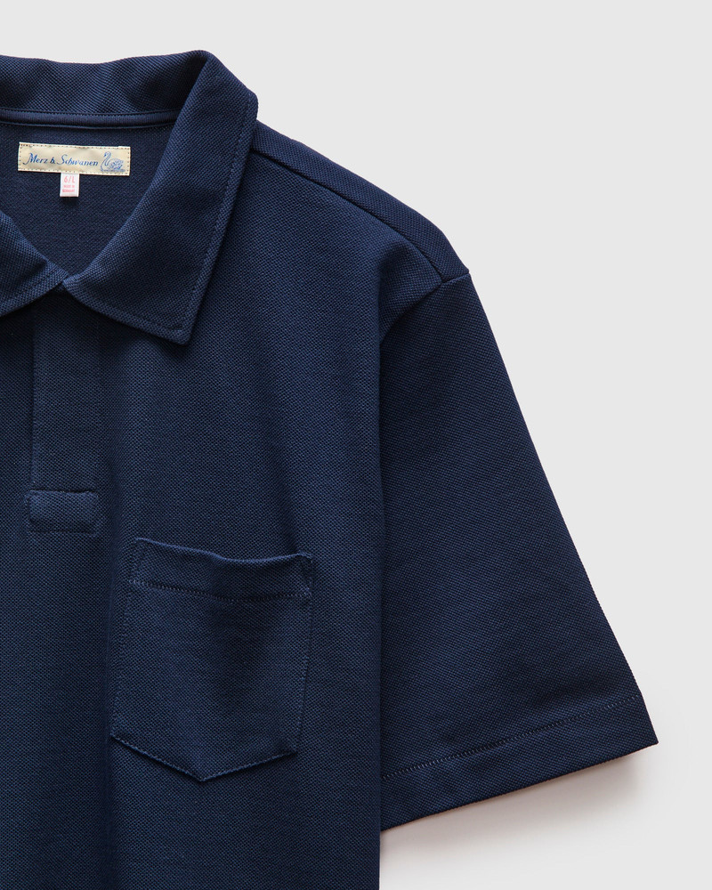 2PKPL "Good Originals" Loopwheel Polo Shirt in Ink Blue 5