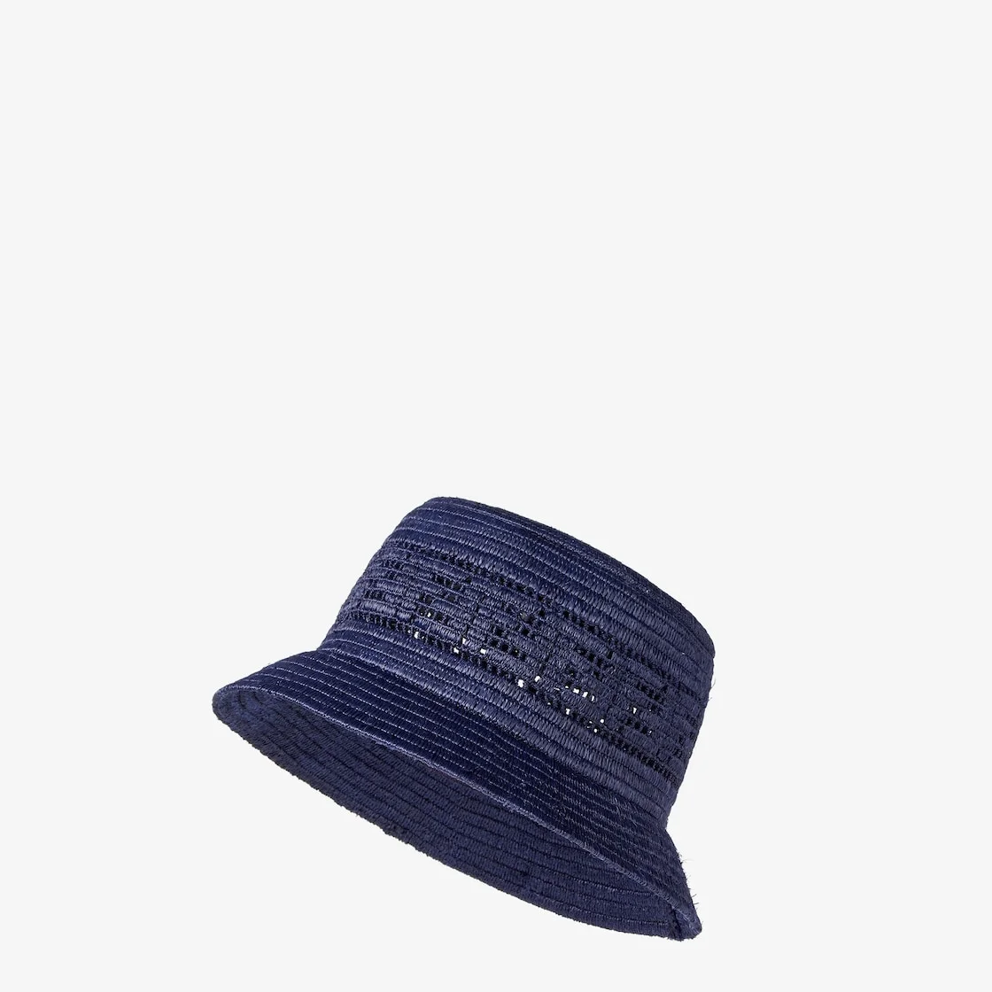 Hat Blue raffia bucket hat - 1