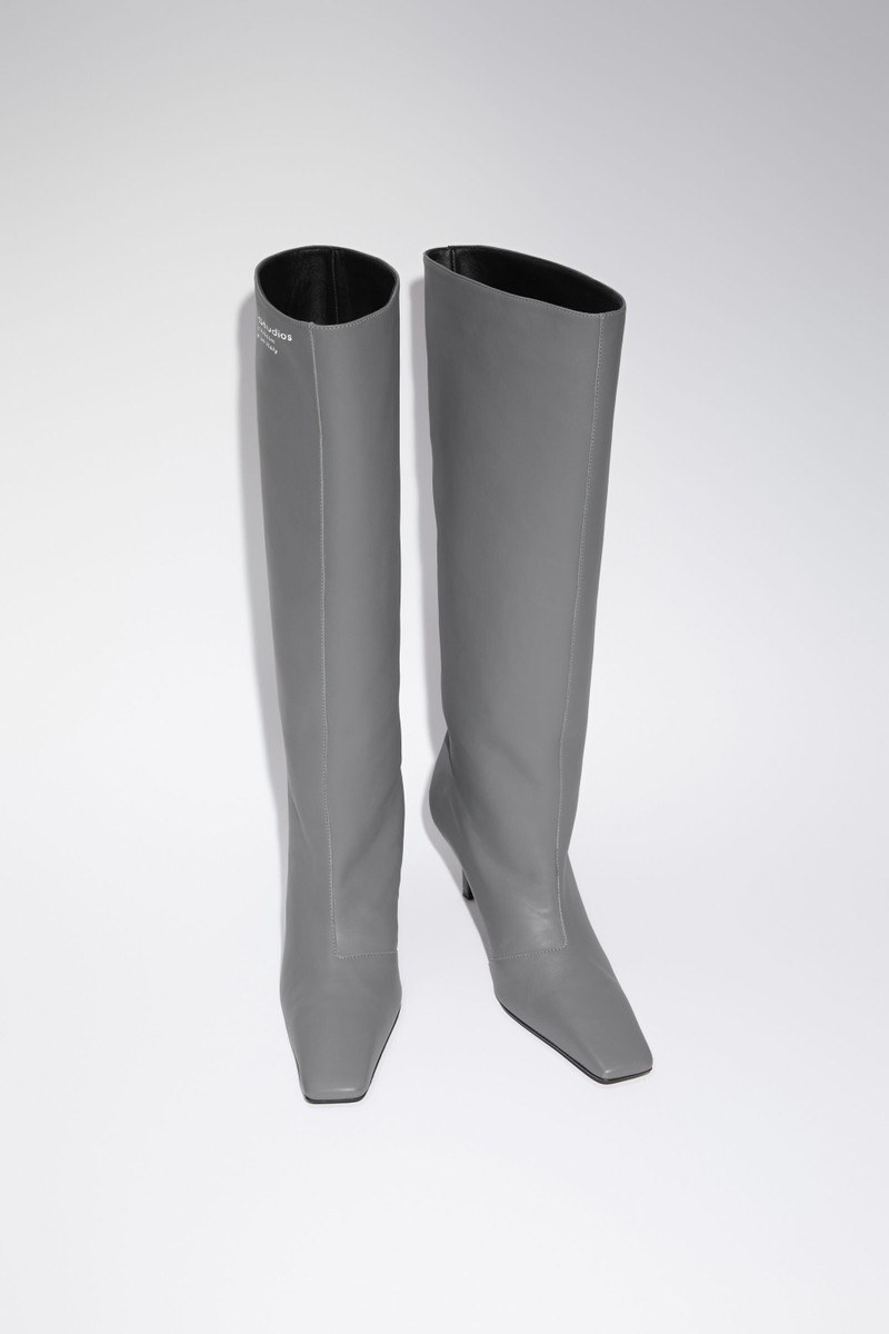 Leather boots - Dark grey 4