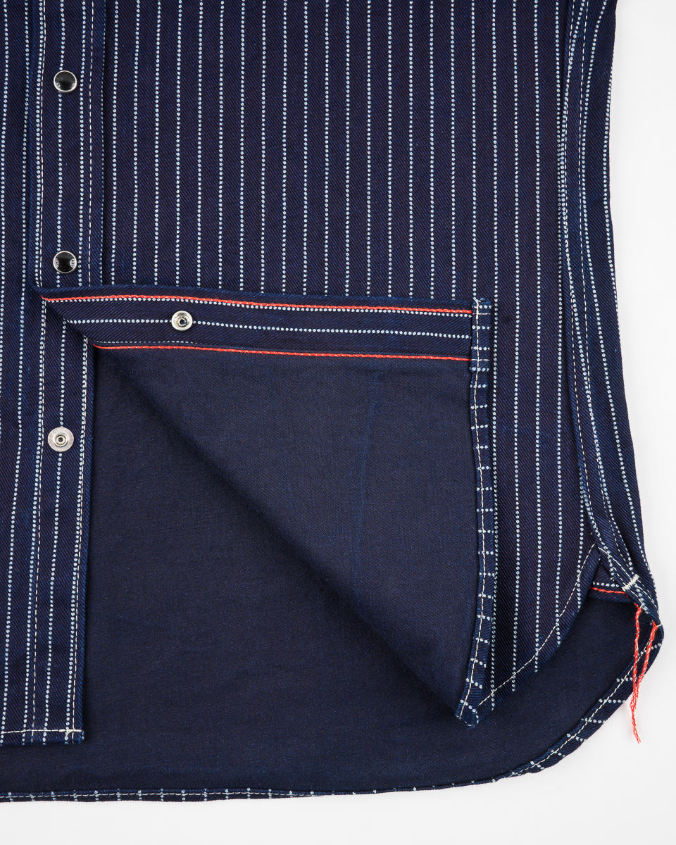 IHSH-62-IND 12oz Wabash Western Shirt - Indigo - 11