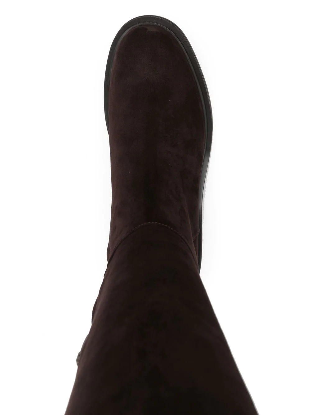 knee-high suede boots - 4