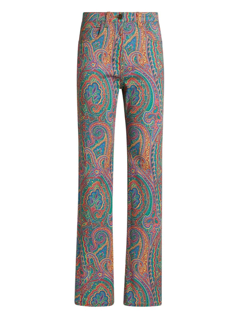 paisley-print jeans 1