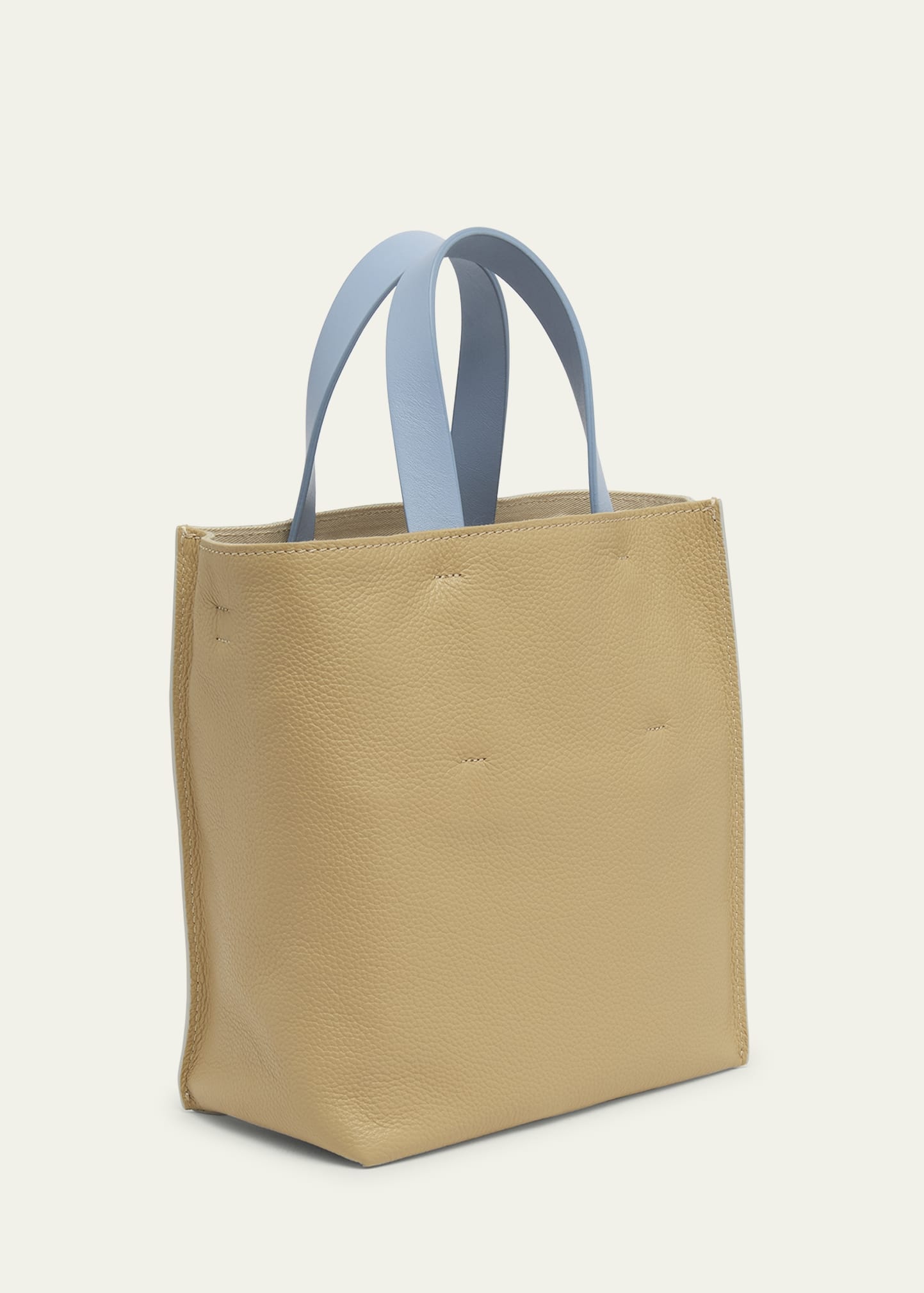 Museo Mini North-South Leather Tote Bag - 3