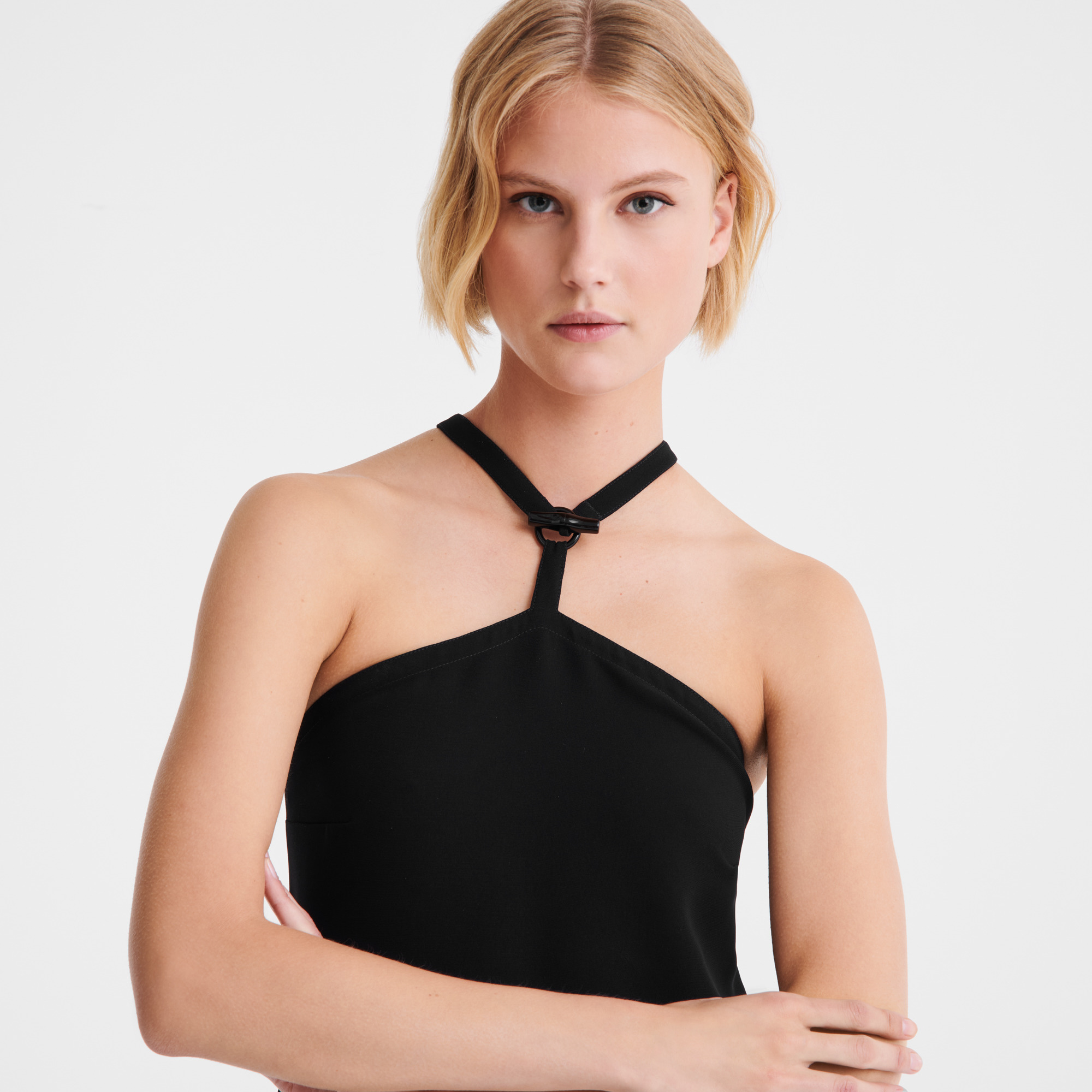 Long dress Black - Crepe - 4
