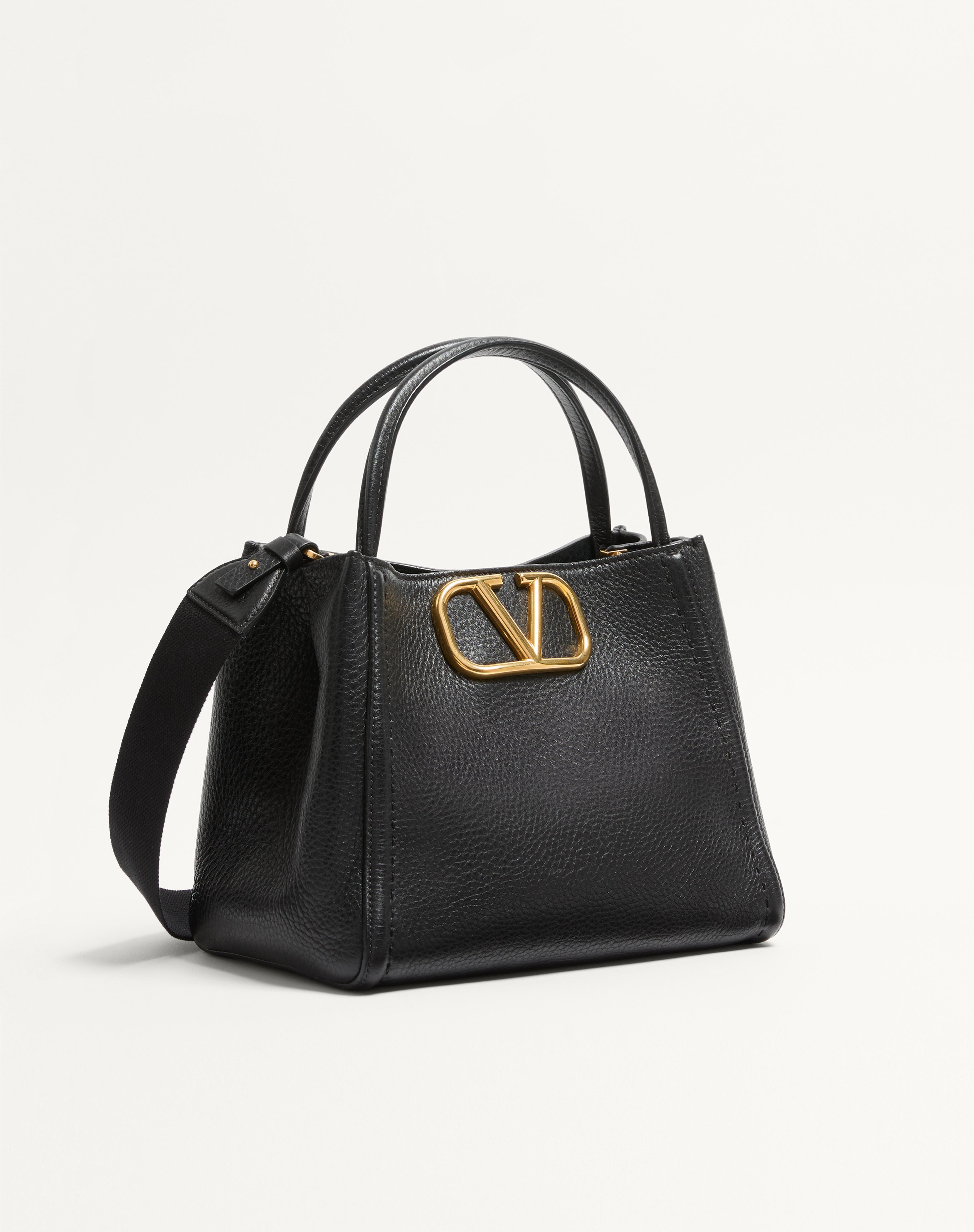 VALENTINO GARAVANI ALLTIME MEDIUM HANDBAG IN GRAINY CALFSKIN - 2