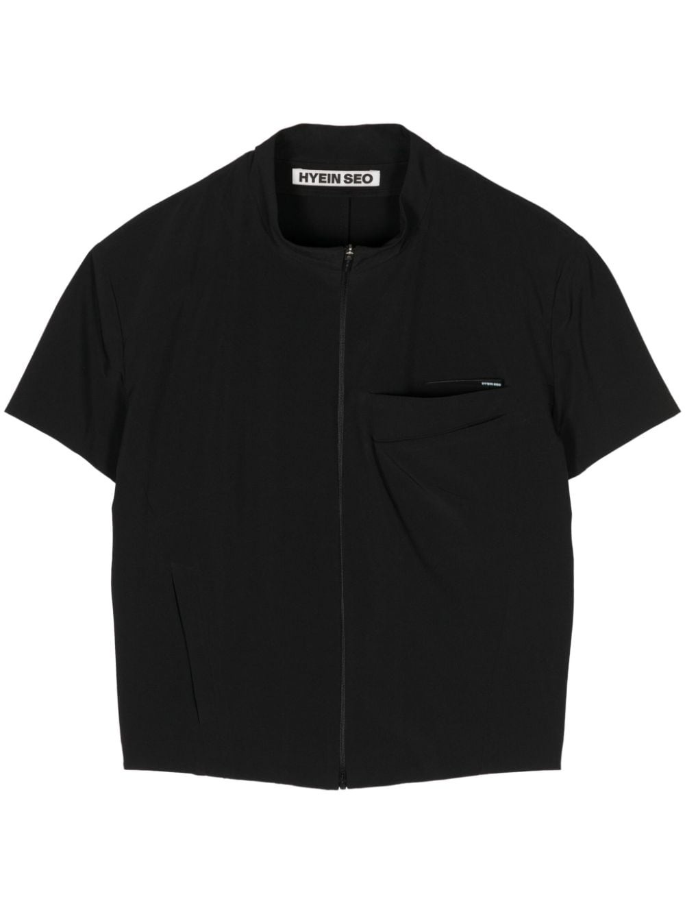 平井( ゜゜) HYEIN SEO zip-up cropped T-shirt | REVERSIBLE