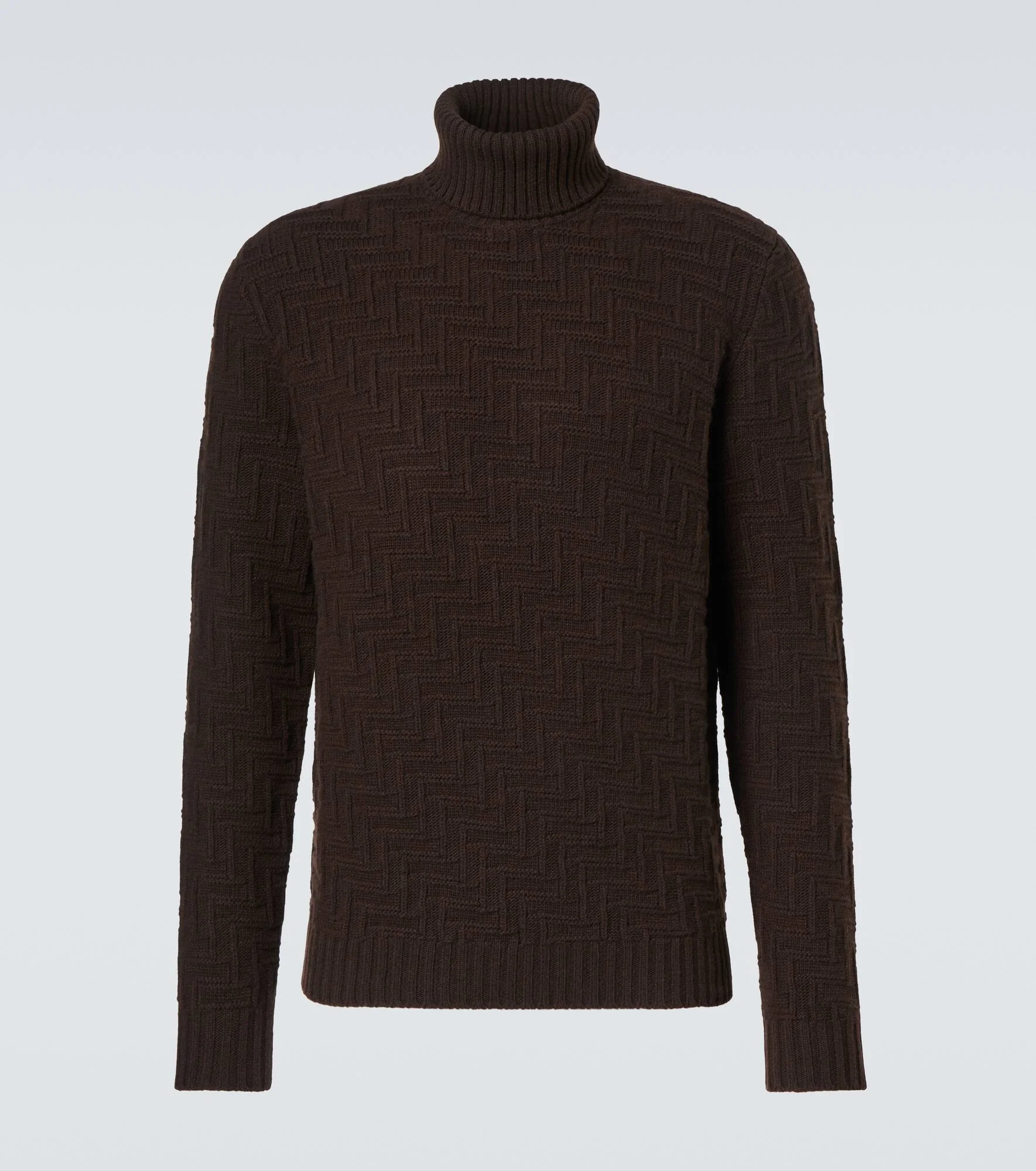 Wool and cashmere turtleneck sweater - 1