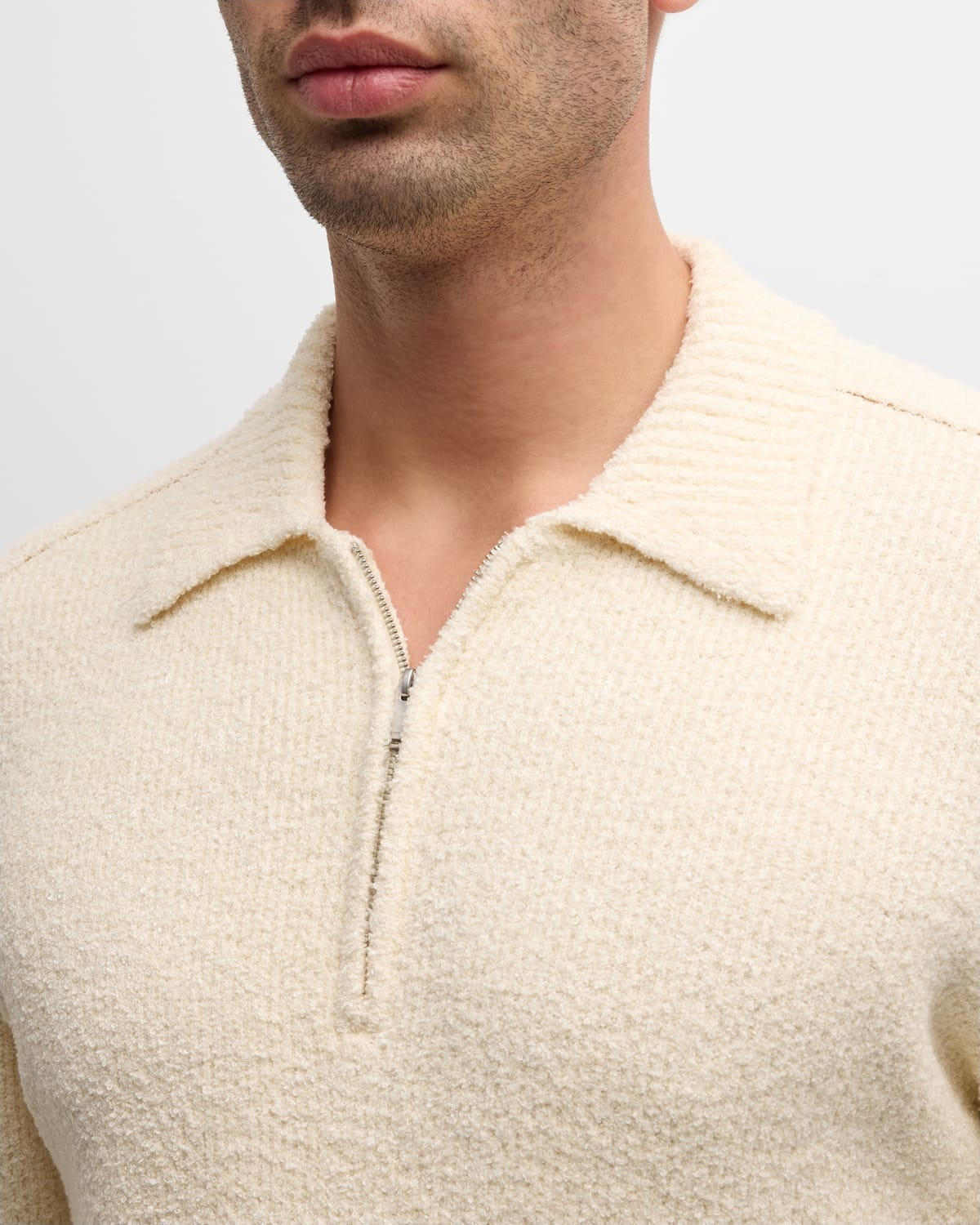 Men's Maxwell Long-Sleeve Zip Polo Top - 7