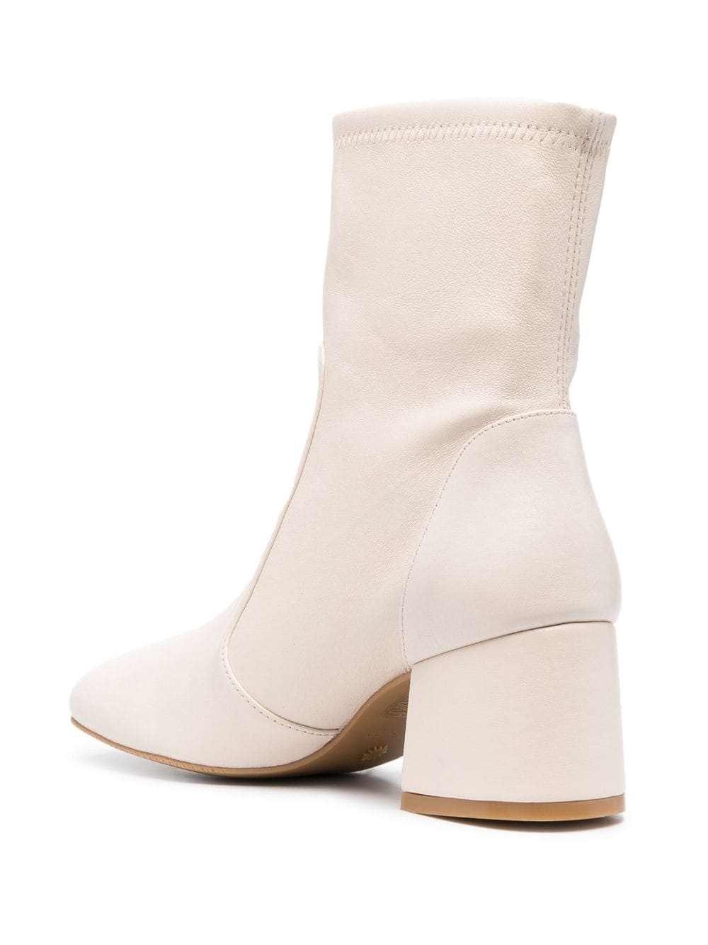 Flareblock 60mm leather ankle boots - 5
