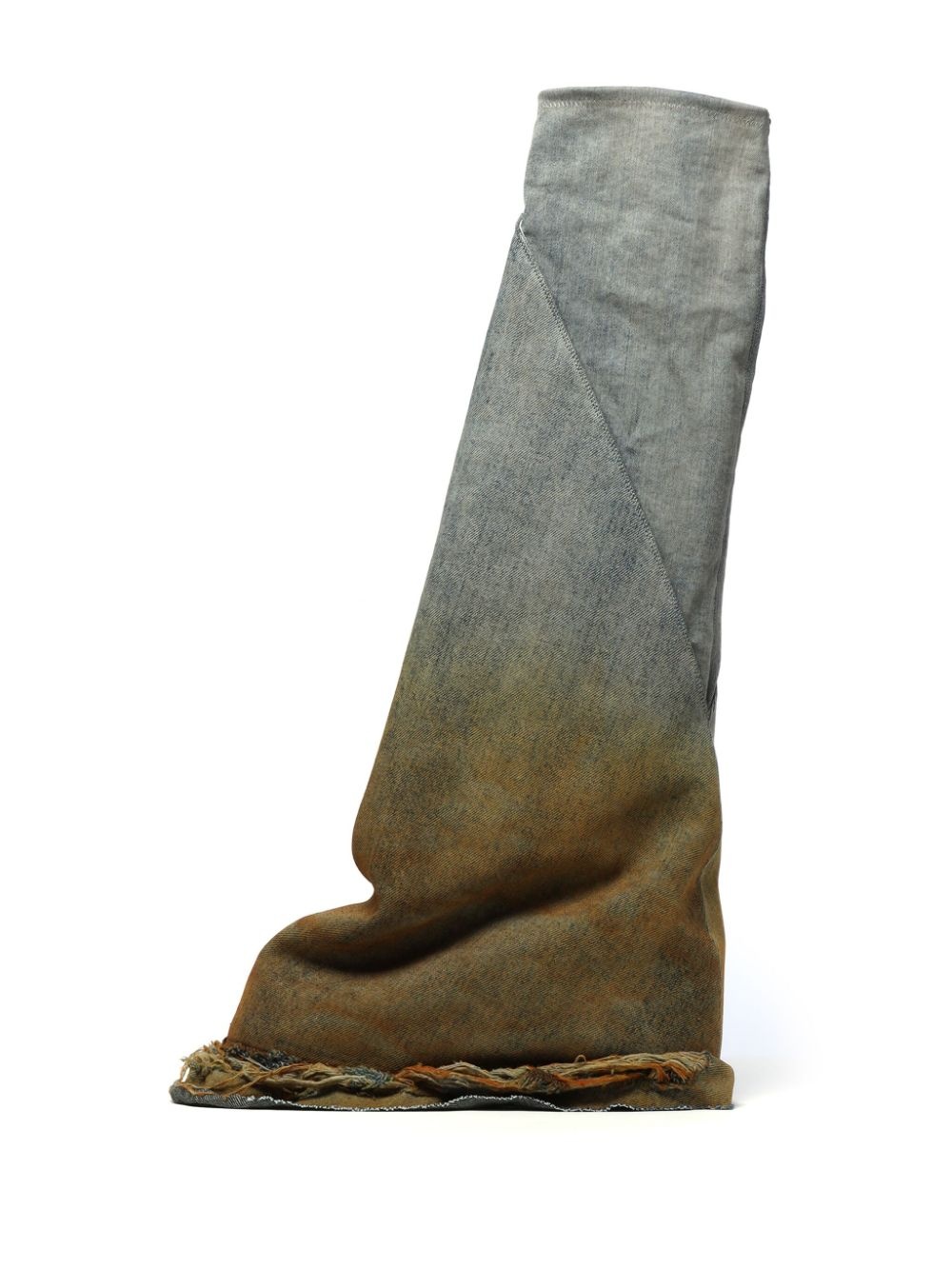 two-tone denim boots - 5
