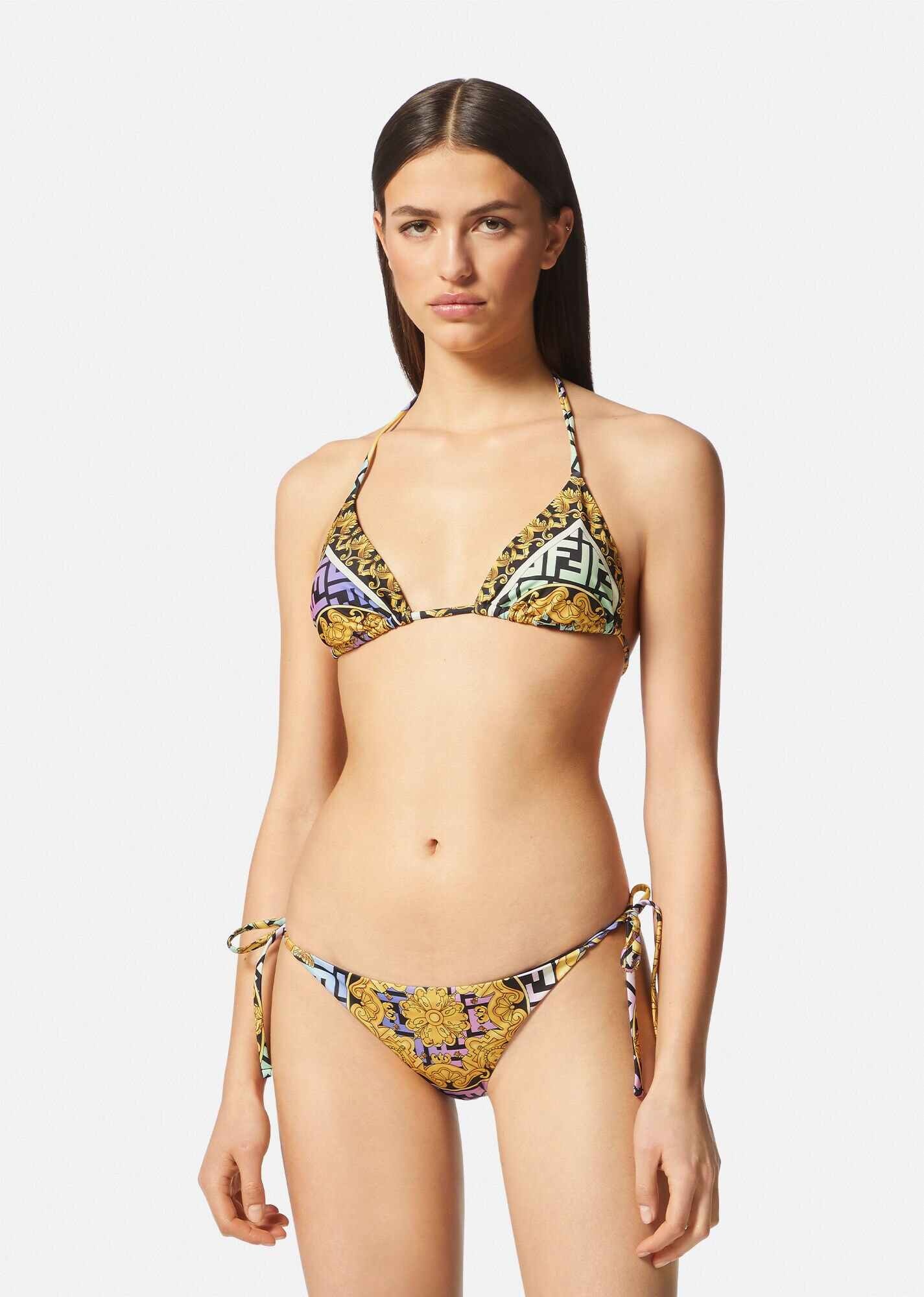 Fendace Gold Baroque Bikini Top - 2