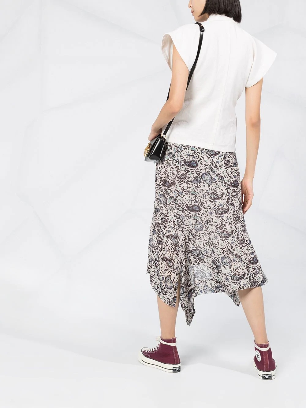 Eda paisley print midi skirt - 6