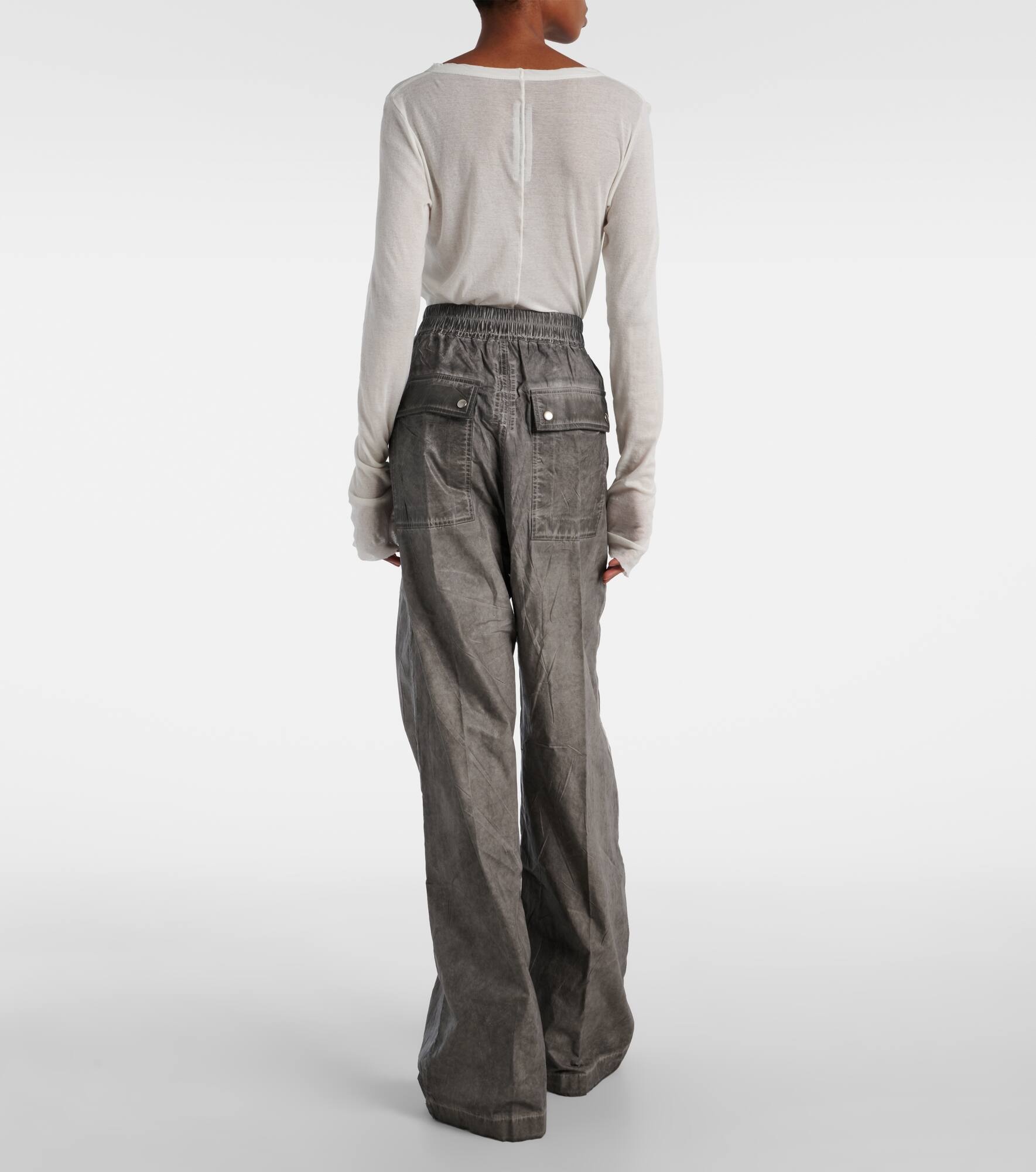 Geth cotton wide-leg pants - 3