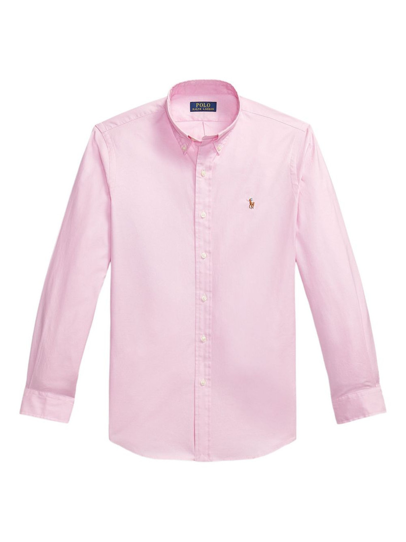 embroidered-logo shirt 1