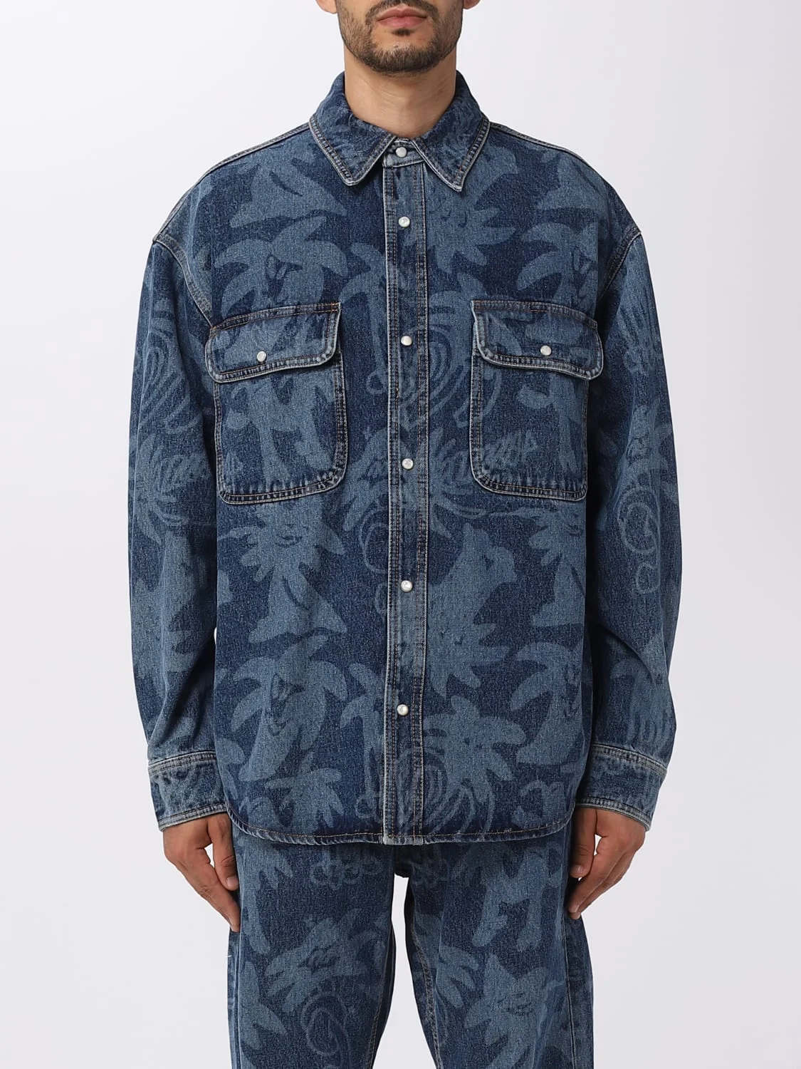 Palm Angels denim shirt - 1