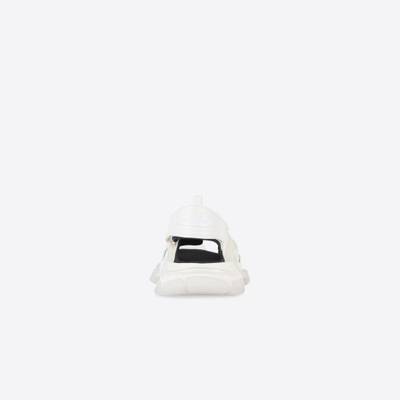 BALENCIAGA Men's Track Sandal Clear Sole in White/black outlook