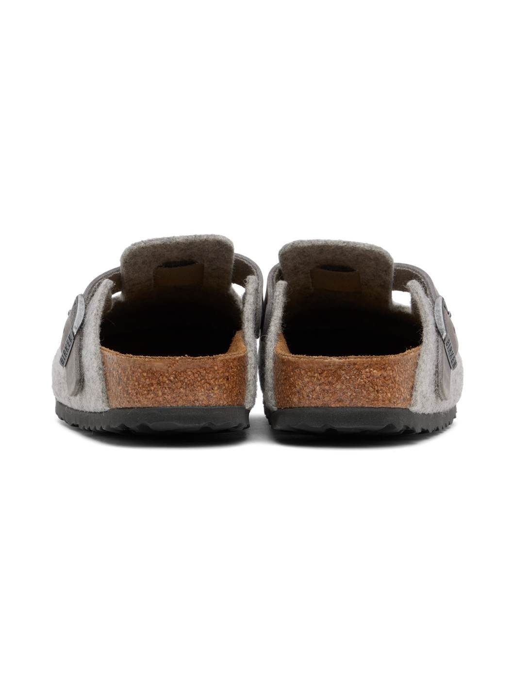 Gray Narrow Boston Slip-on Loafers - 2