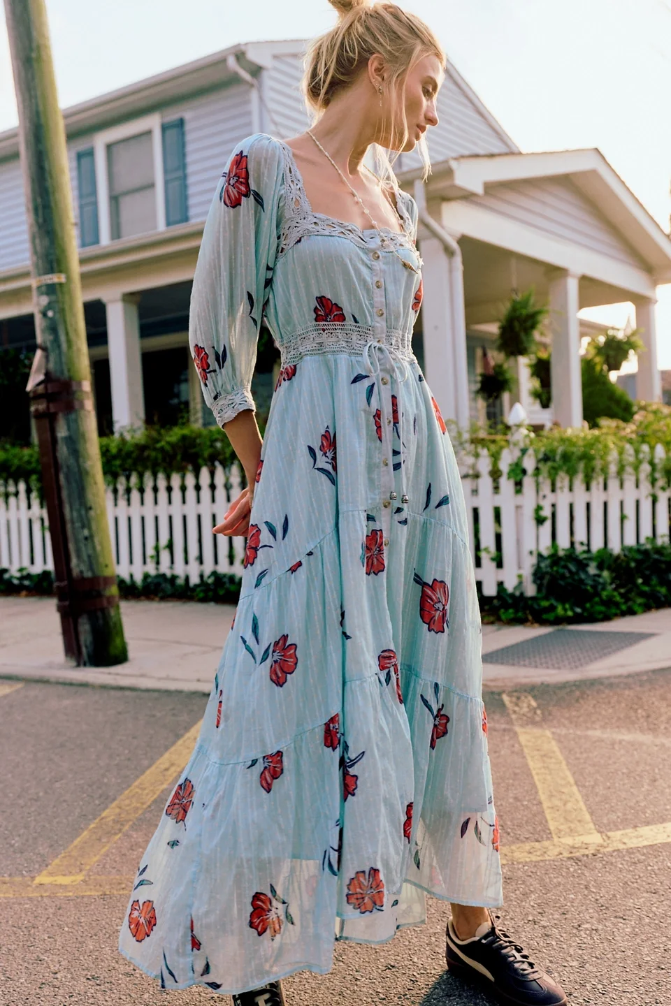 Morning Meadows Long-Sleeve Maxi Dress - 1