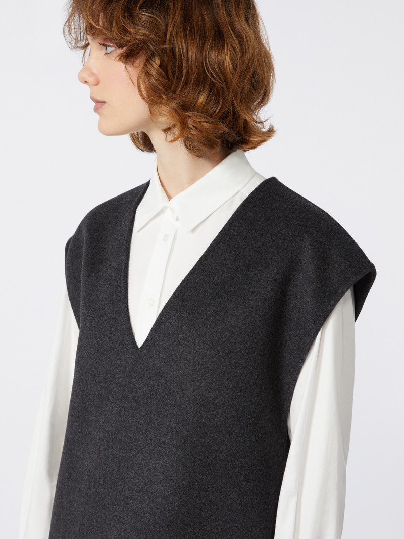 BRUNNER1234 Short dress in wool and sequins 5