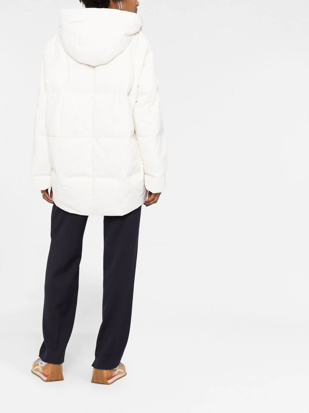 padded zip-up hooded jacket - 4
