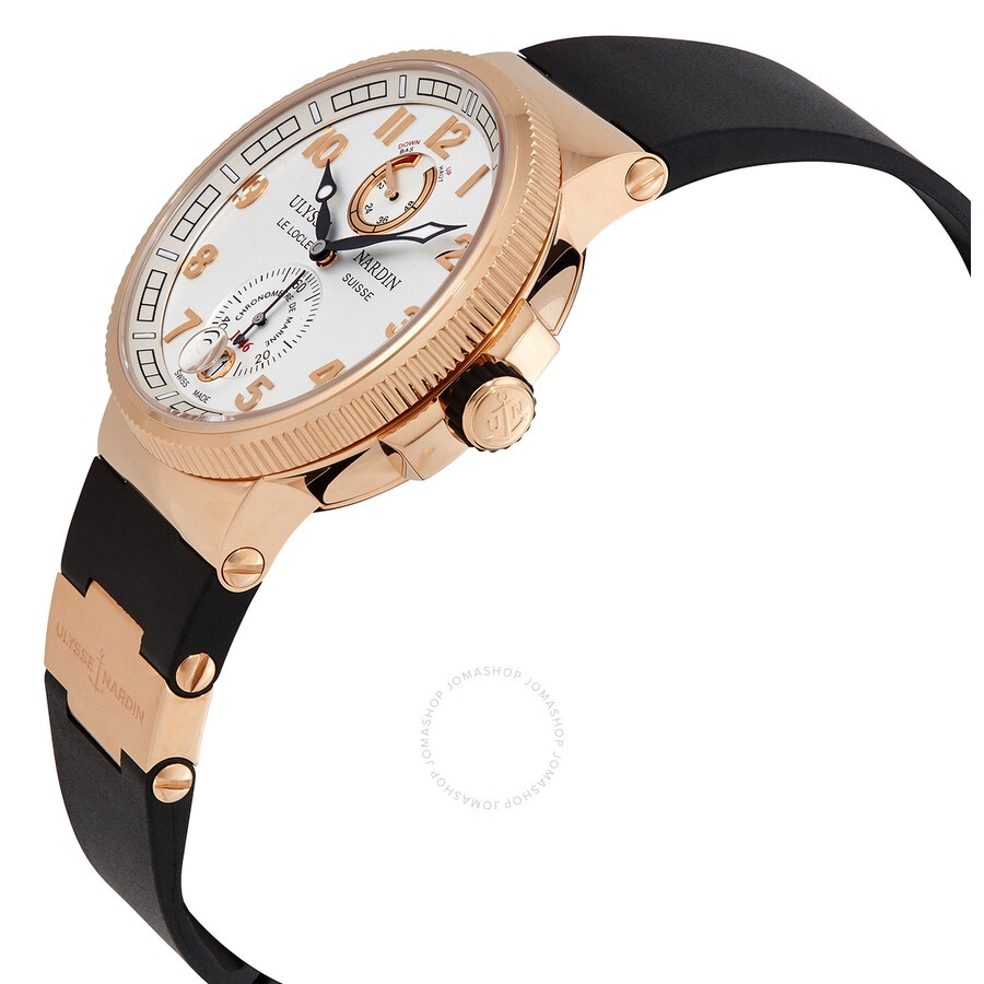 Pre-owned Ulysse Nardin Marine Chronometer Manufacture Silver Dial Men's Watch 1186-126-3/61 - 3