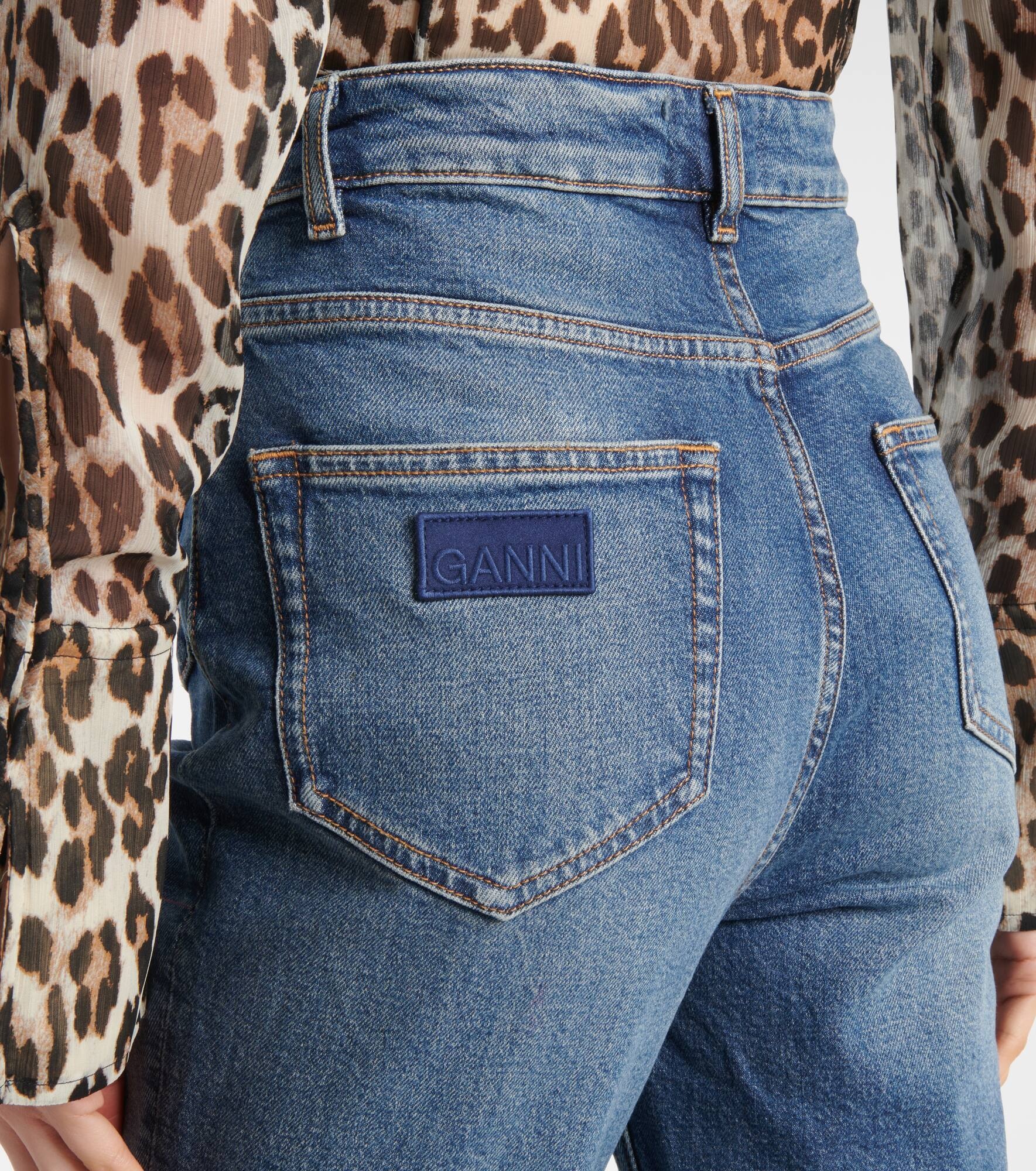 Blue Future Goddi high-rise flared jeans - 6