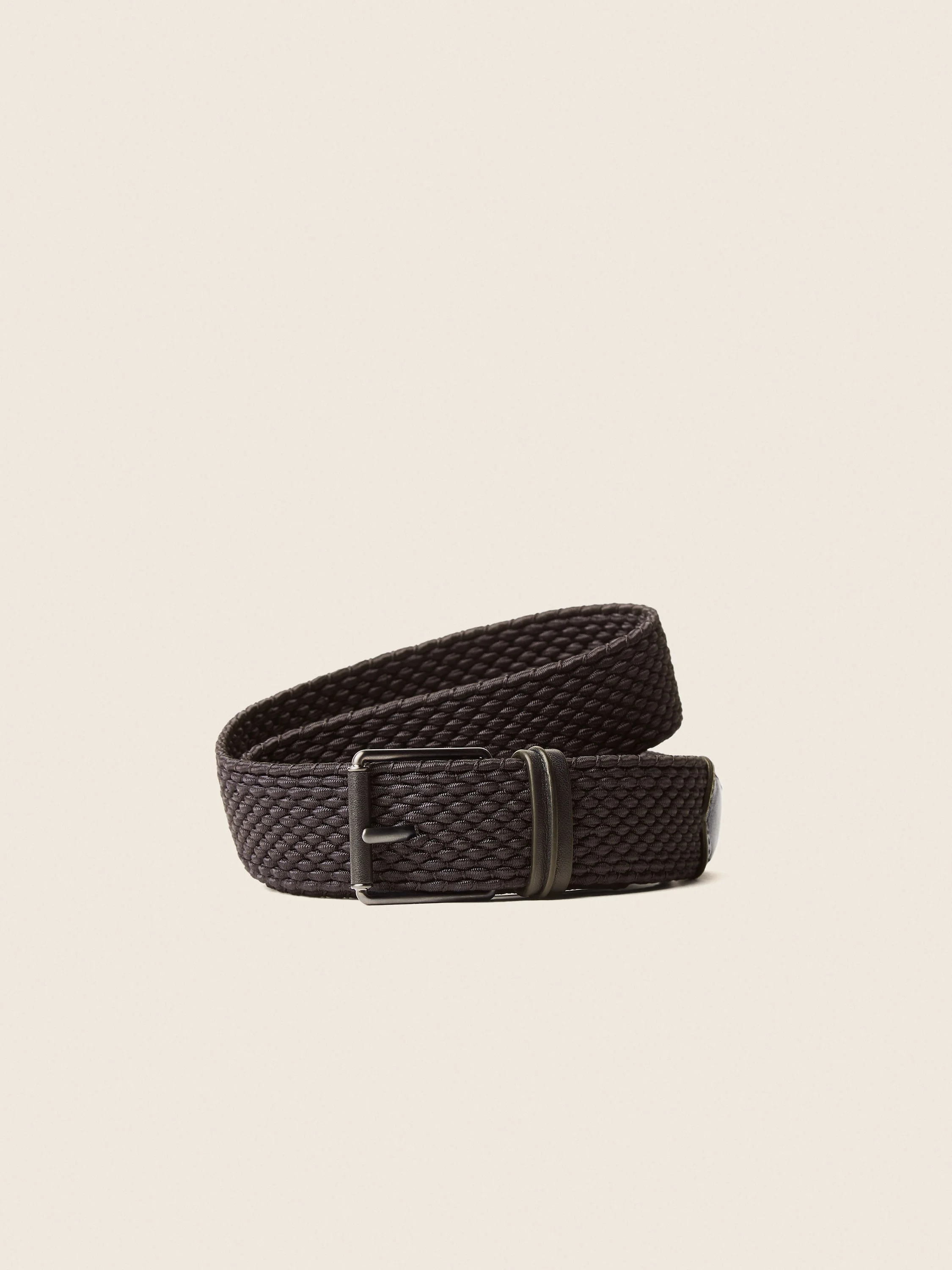 DARK BROWN RAYON BELT - 1