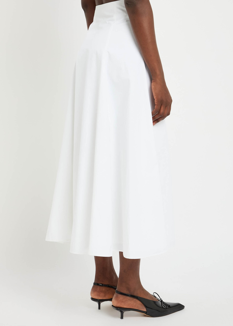 Jacquemus La Triangle Cotton-poplin Midi Skirt - 3