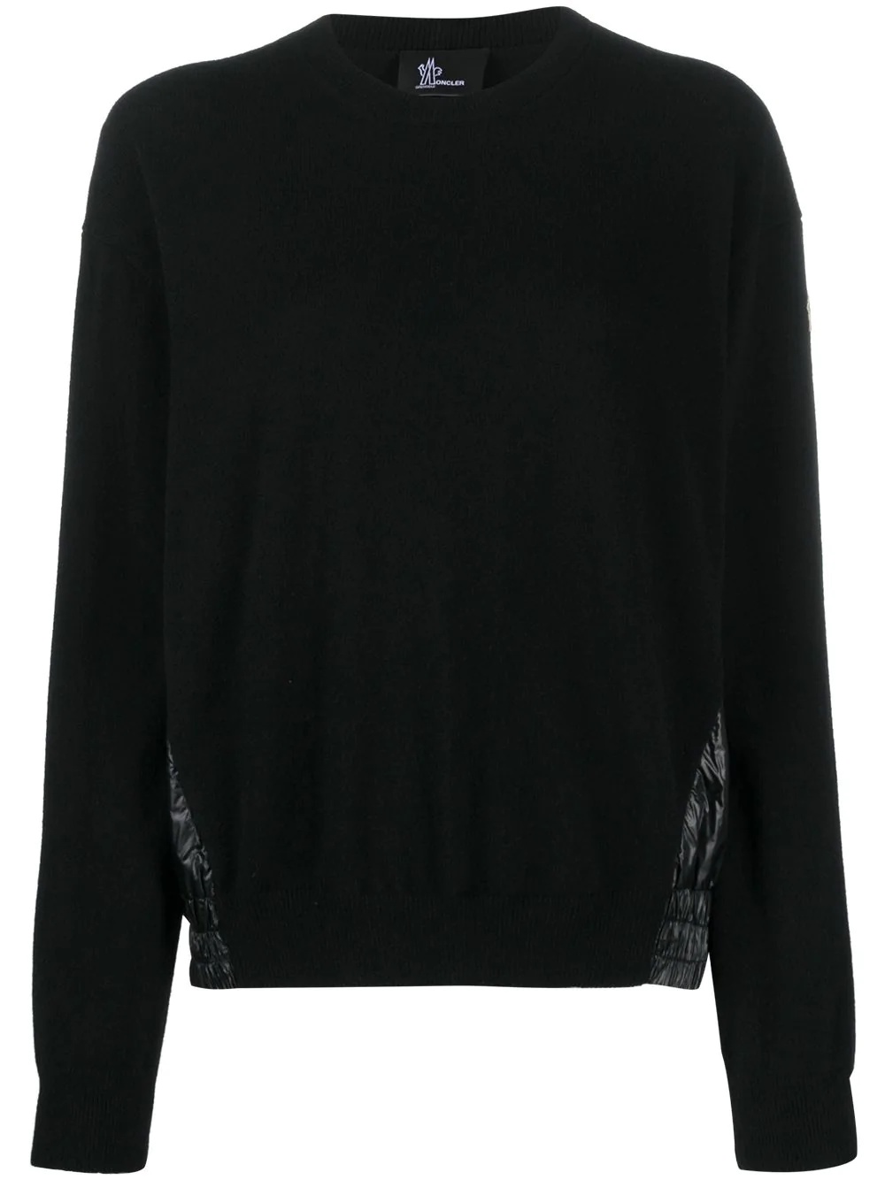 contrast panel sweatshirt - 1