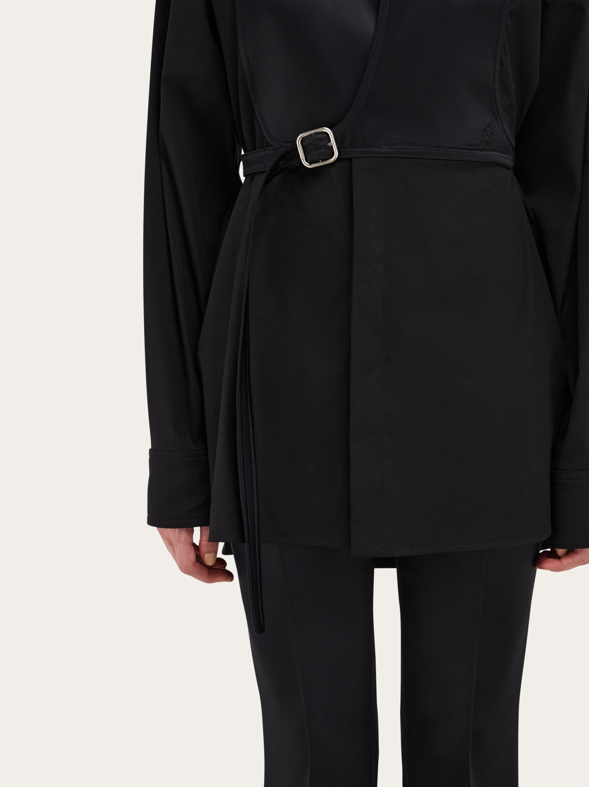 Long sleeved shirt with bib detail - 6