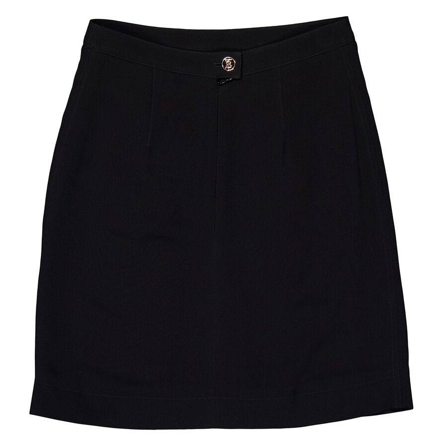 Burberry Front-Slit Detailed Button Skirt - 6