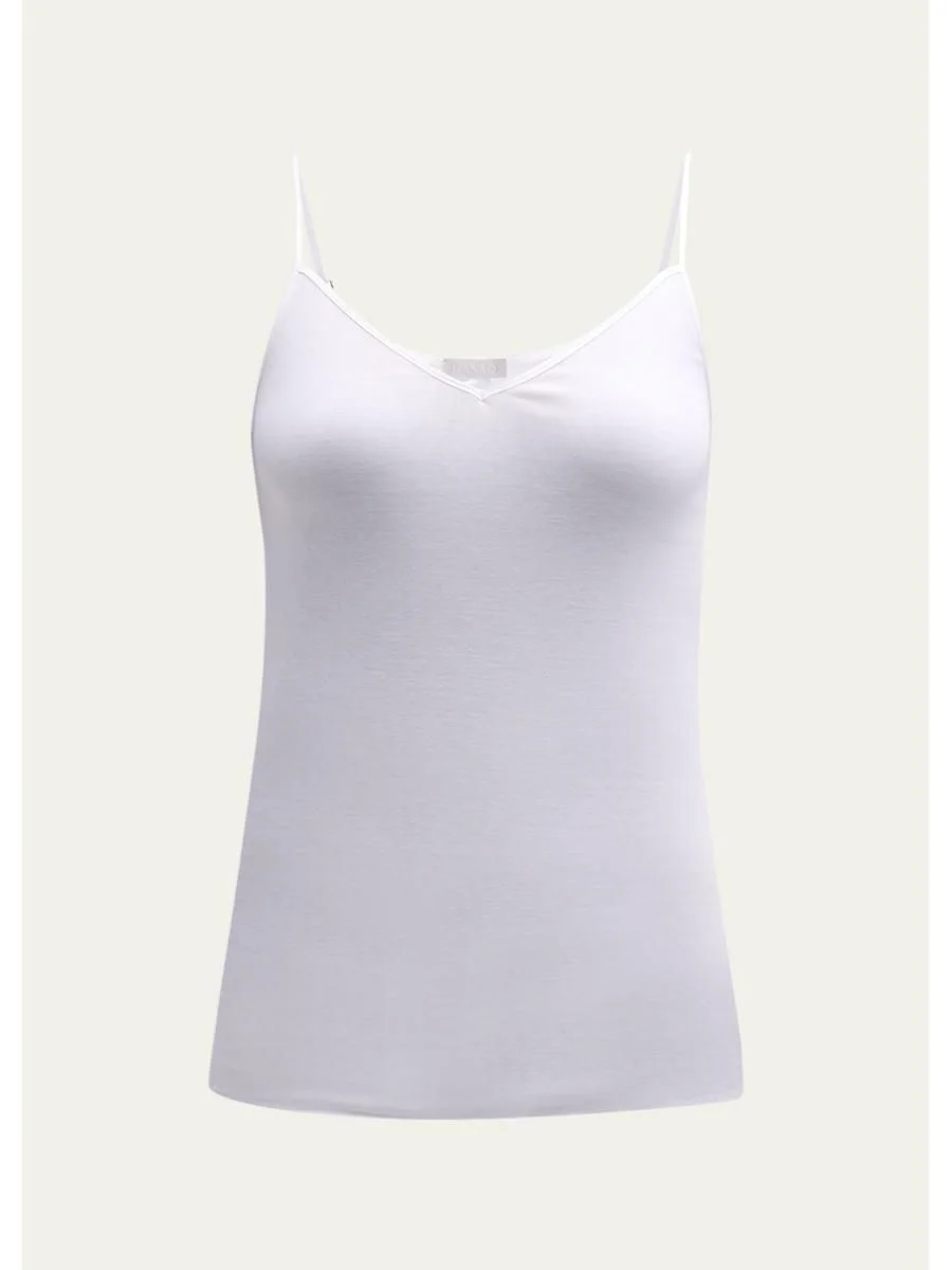 Seamless Cotton V-Neck Camisole - 1