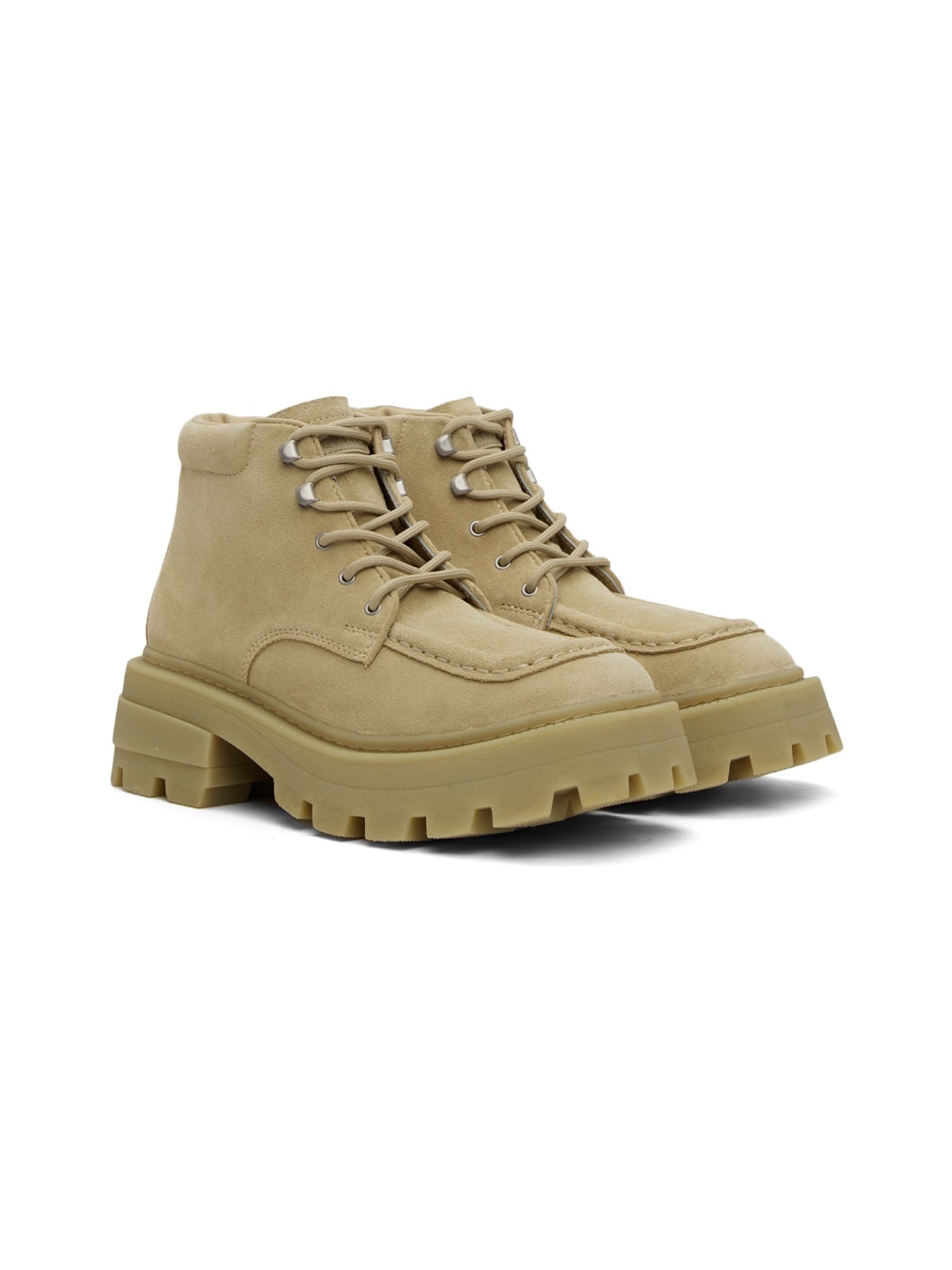 Beige Tribeca Boots - 4