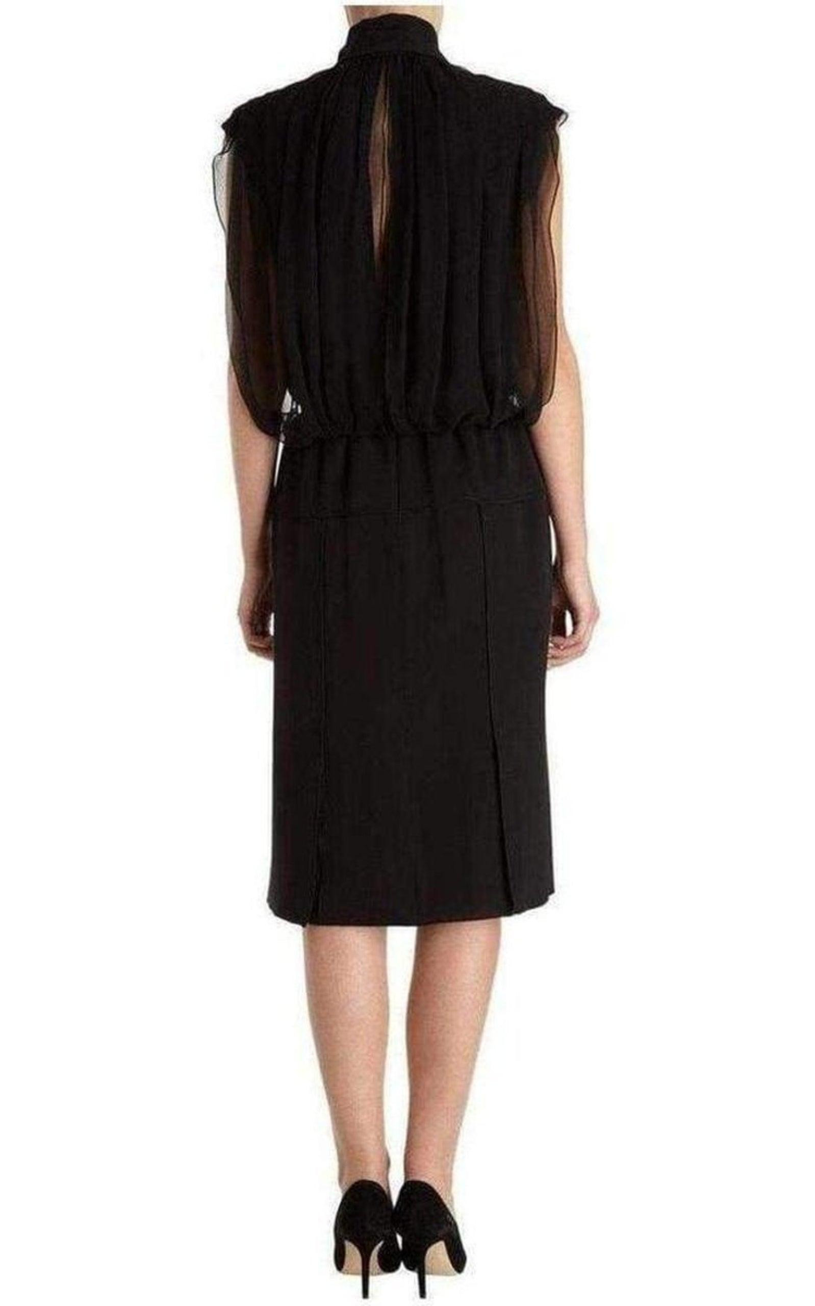 Silk Voile Sleeveless Cocktail Dress - 2