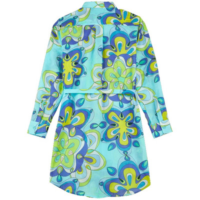 Vilebrequin Women Cotton Shirt Dress Kaleidoscope outlook