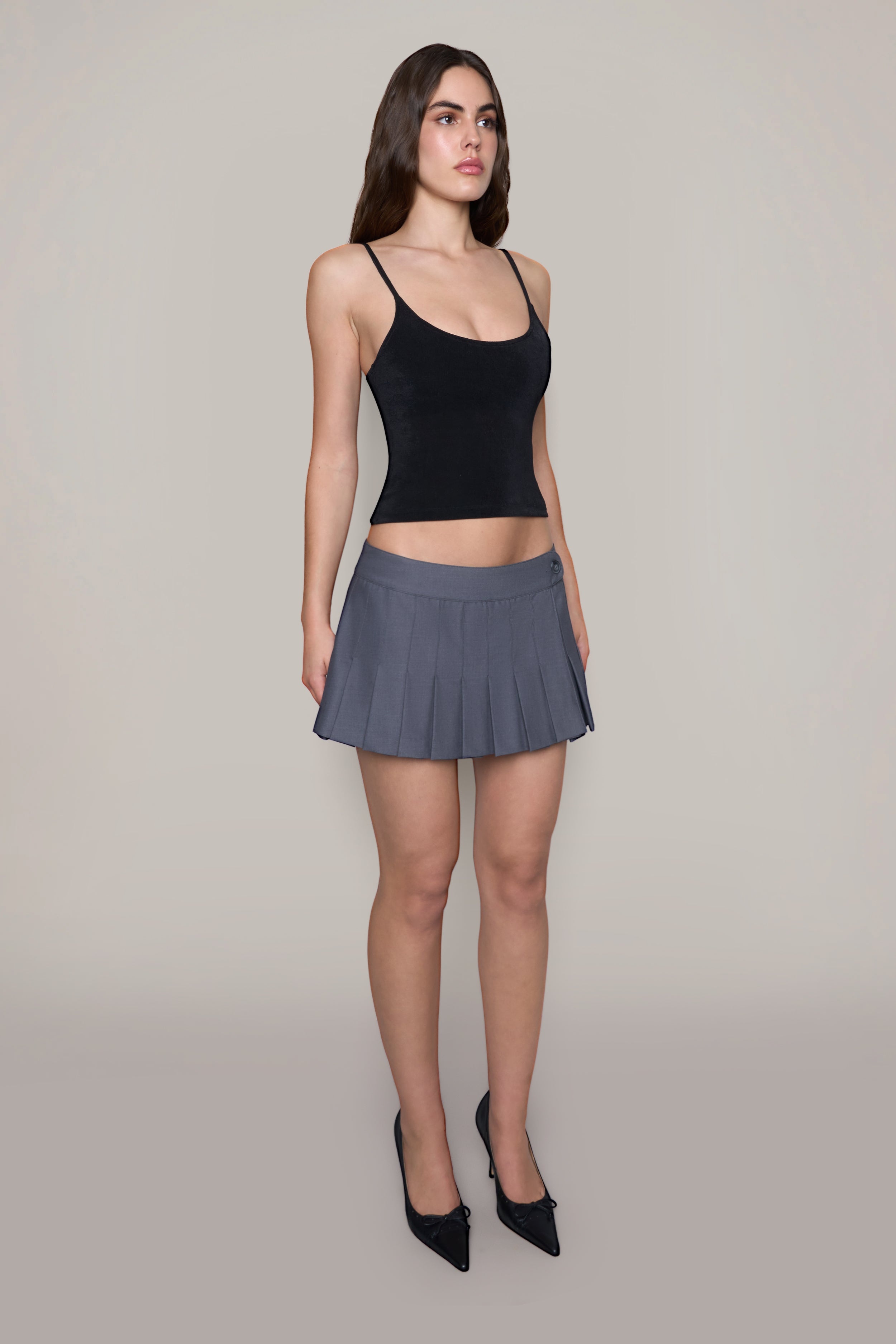 LYNETH PLEATED MINI SKIRT - 7