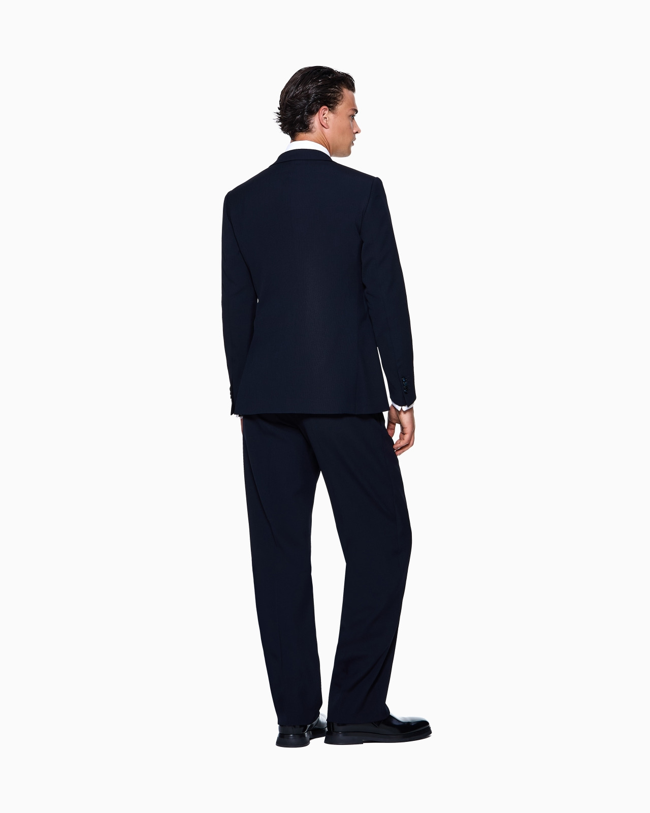 ROYAL LINE DOUBLE-BREASTED SUIT IN CANNETÉ WOOL CRÊPE - 3
