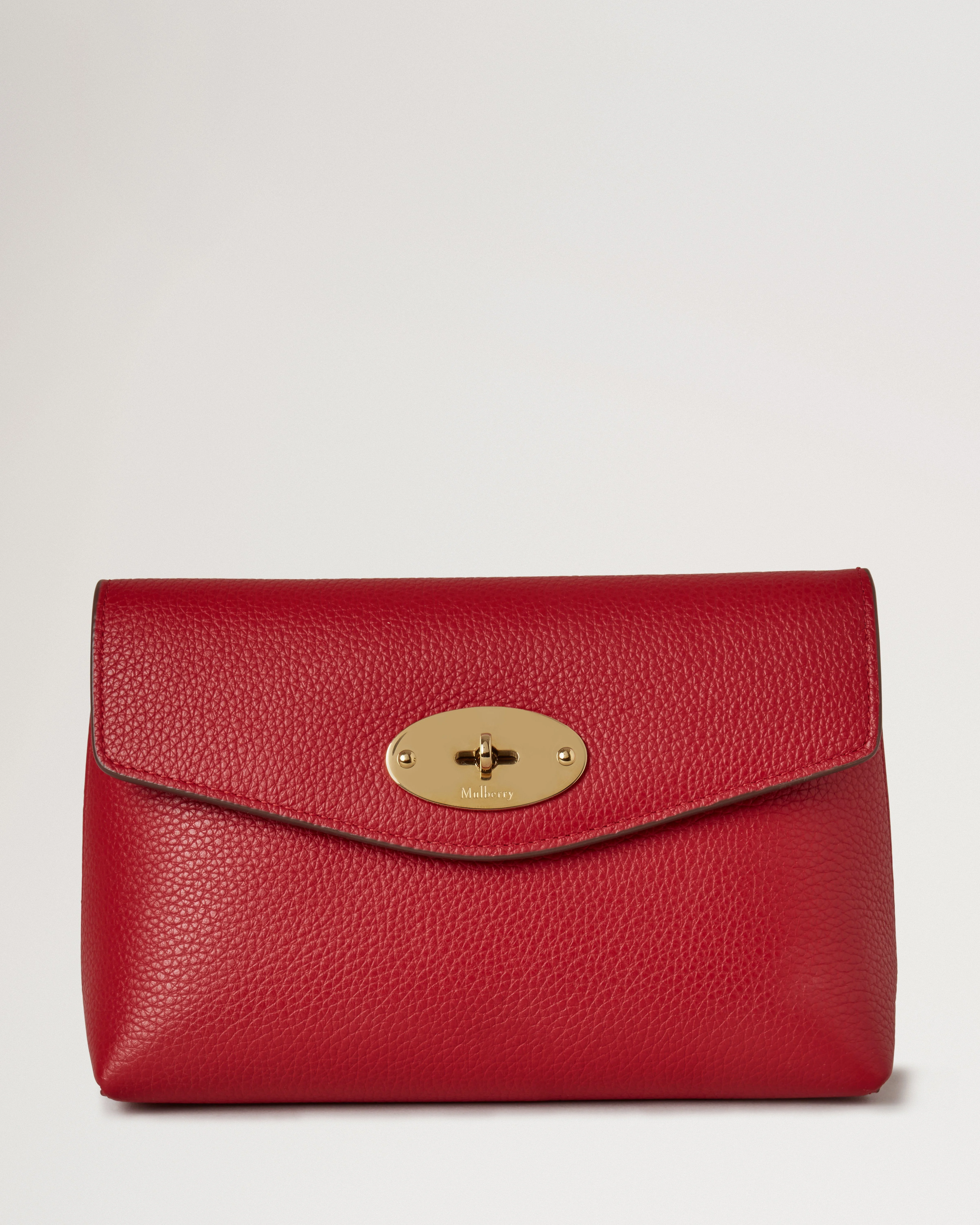 Darley Cosmetic Pouch Scarlet Red Small Classic Grain - 1