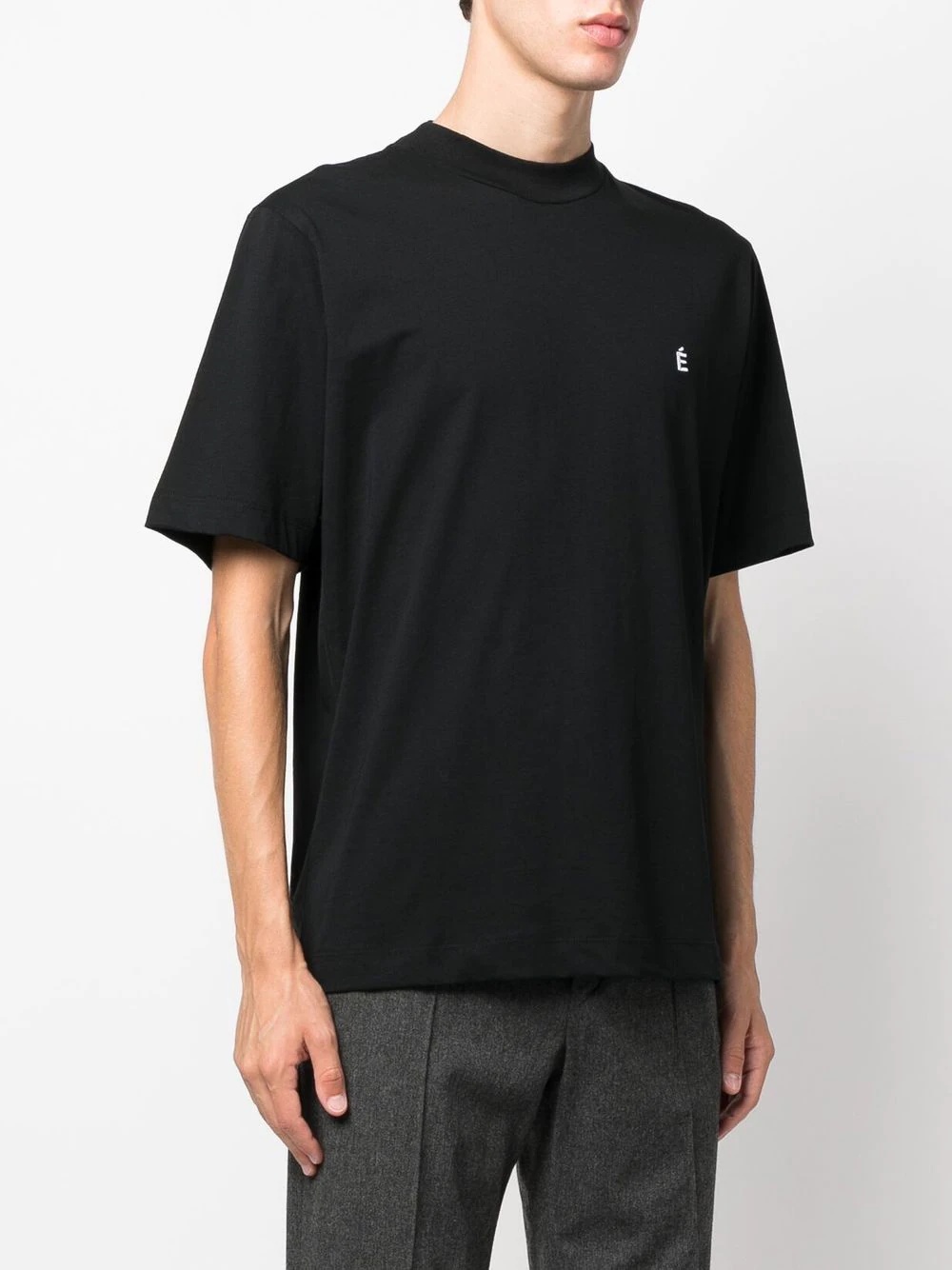 logo-embroidered oversize T-shirt - 3