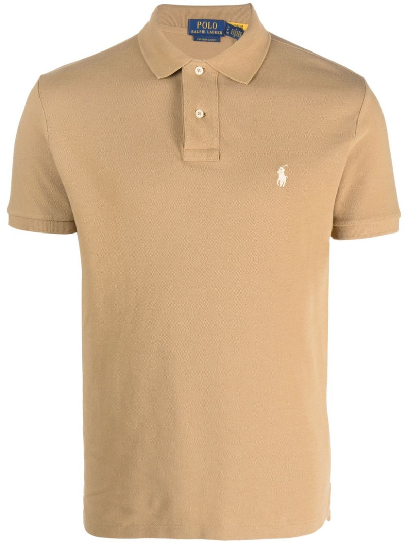logo-embroidered short-sleeve polo 1