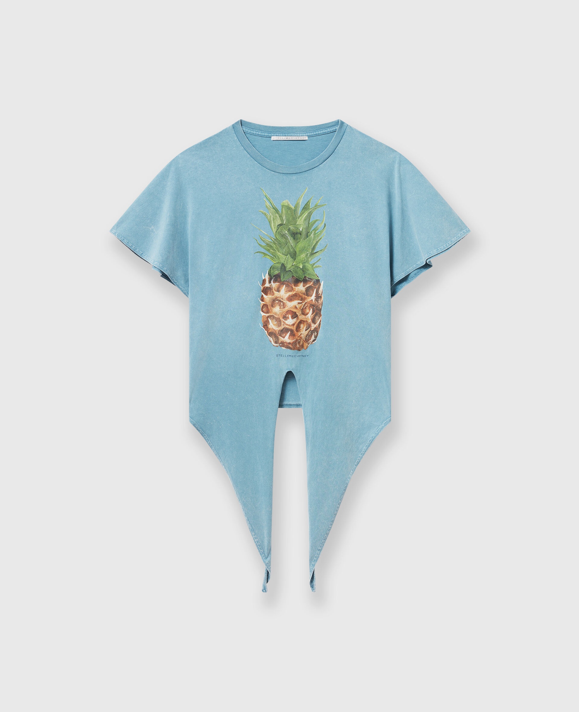Stella McCartney Pineapple Tie-front Cotton T-Shirt | REVERSIBLE